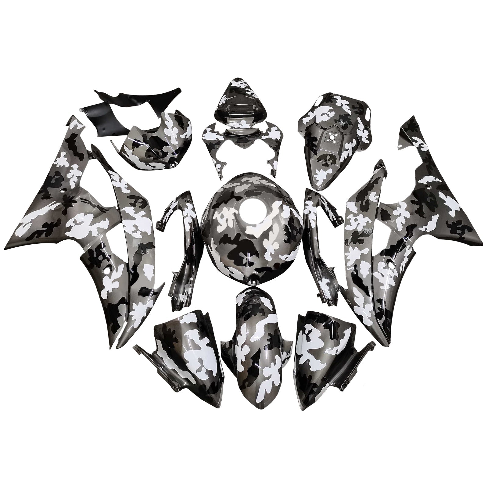 Kit de carenado inyectado de plástico ABS para Yamaha YZFR6 YZF-R6 2008-2016