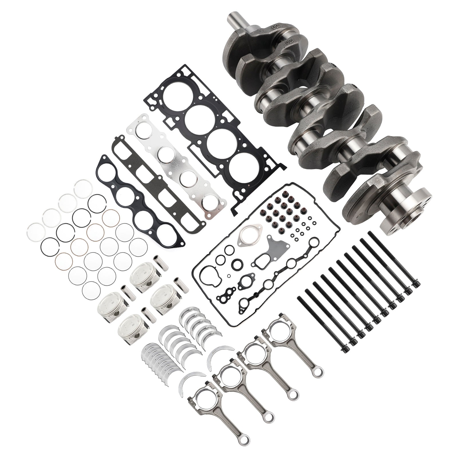 Kit de révision et de reconstruction du moteur G4KG 2,4 L avec bielles de vilebrequin pour Hyundai Kia