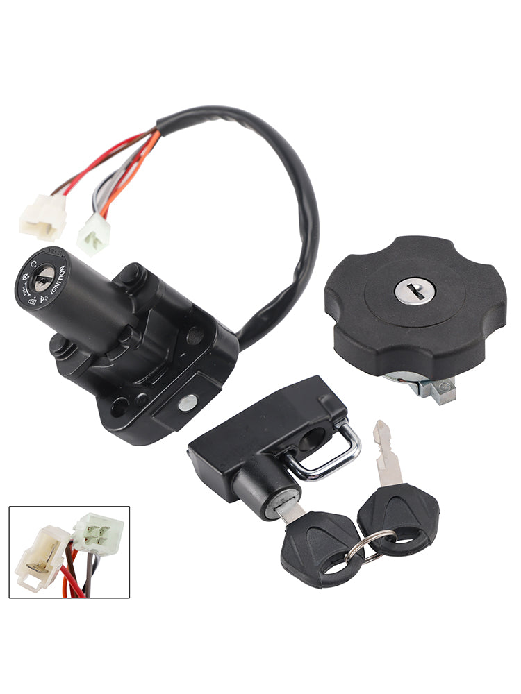 ENSEMBLE DE CONTACTEUR À CLÉ, BOUCHON DE FEU ET ANTIVOL DE CASQUE POUR YAMAHA XT600E XT500E 1996-2002