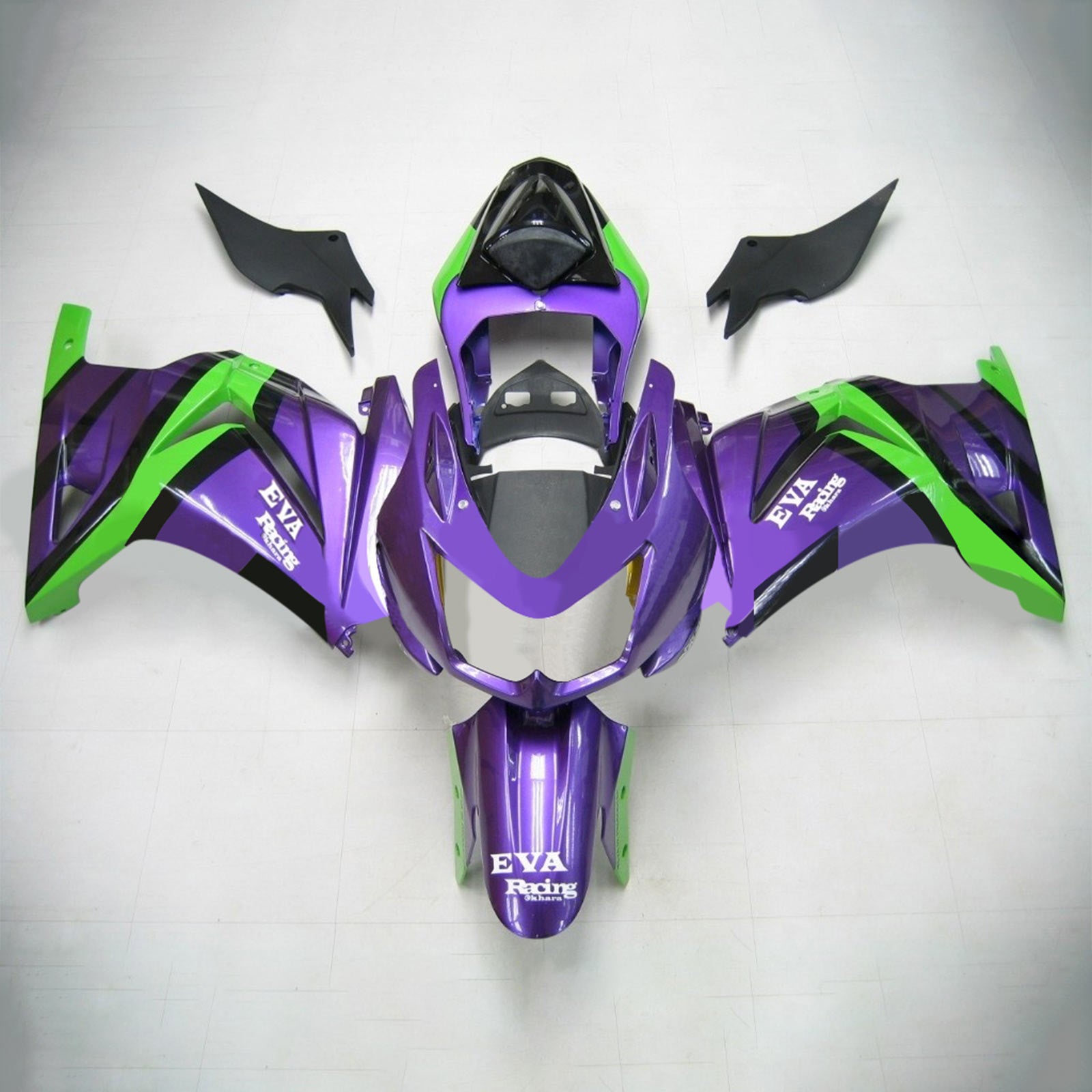 Kit di carenatura a iniezione, carrozzeria in plastica ABS per Kawasaki EX250/NINJA250R 2008-2012