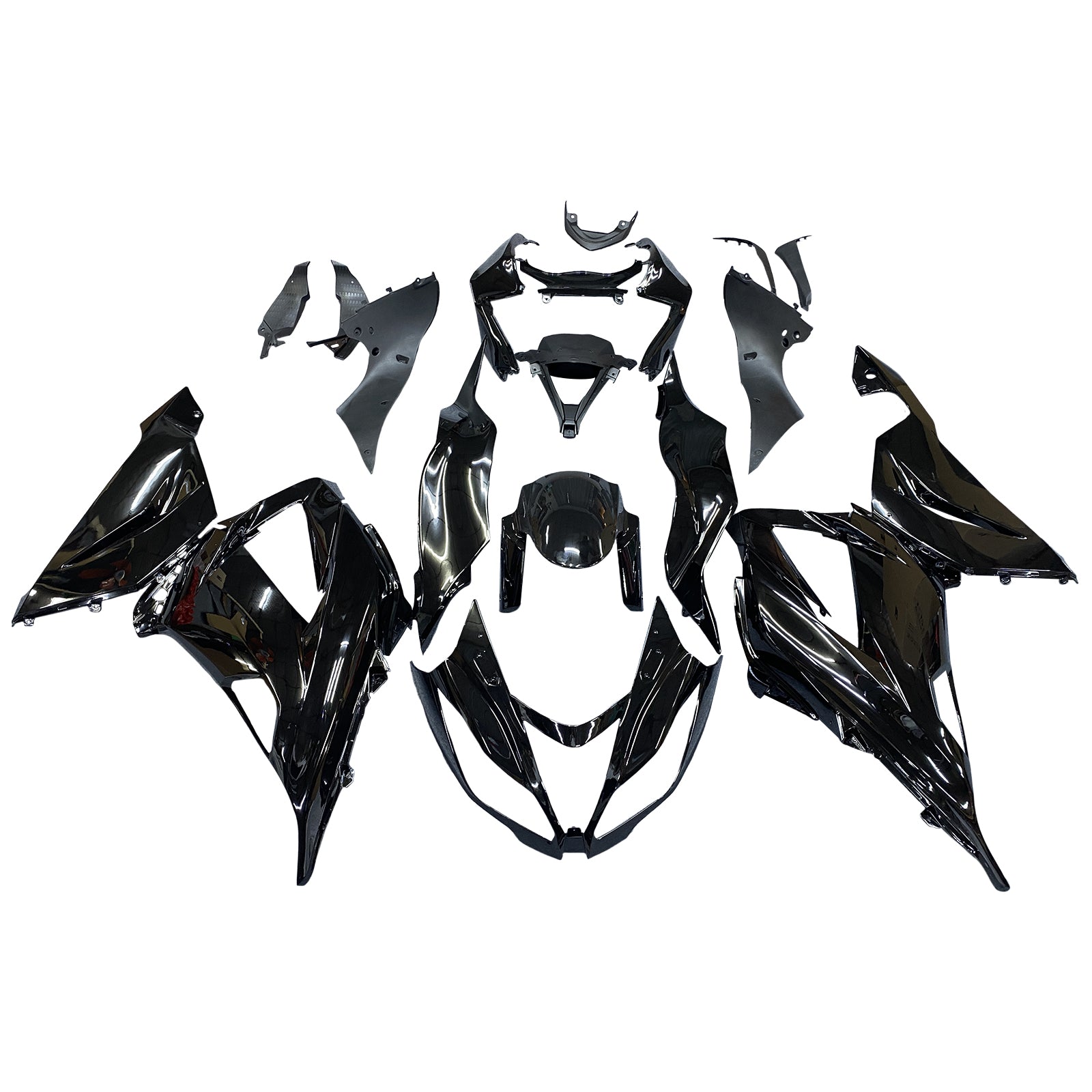 Kit de carénage par injection , carrosserie en plastique ABS Pour Kawasaki Zx6R 2013-2018