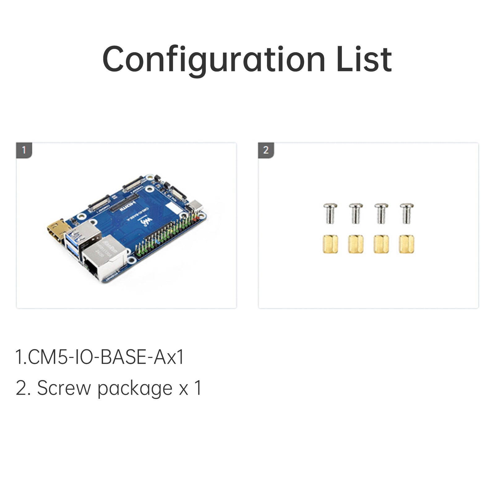 Carte d'extension Raspberry Pi Compute Module 5 ; carte principale du module de calcul CM5
