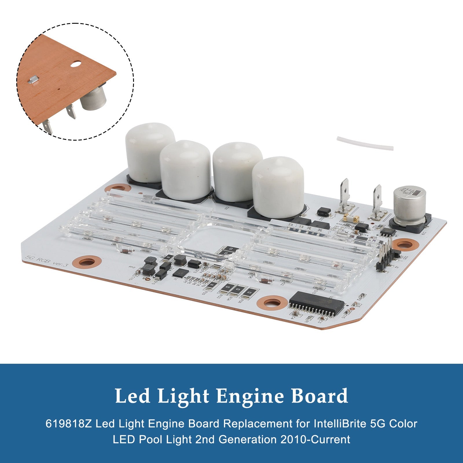 Scheda PCB LED 619818Z per proiettore LED a colori IntelliBrite 5G per piscina