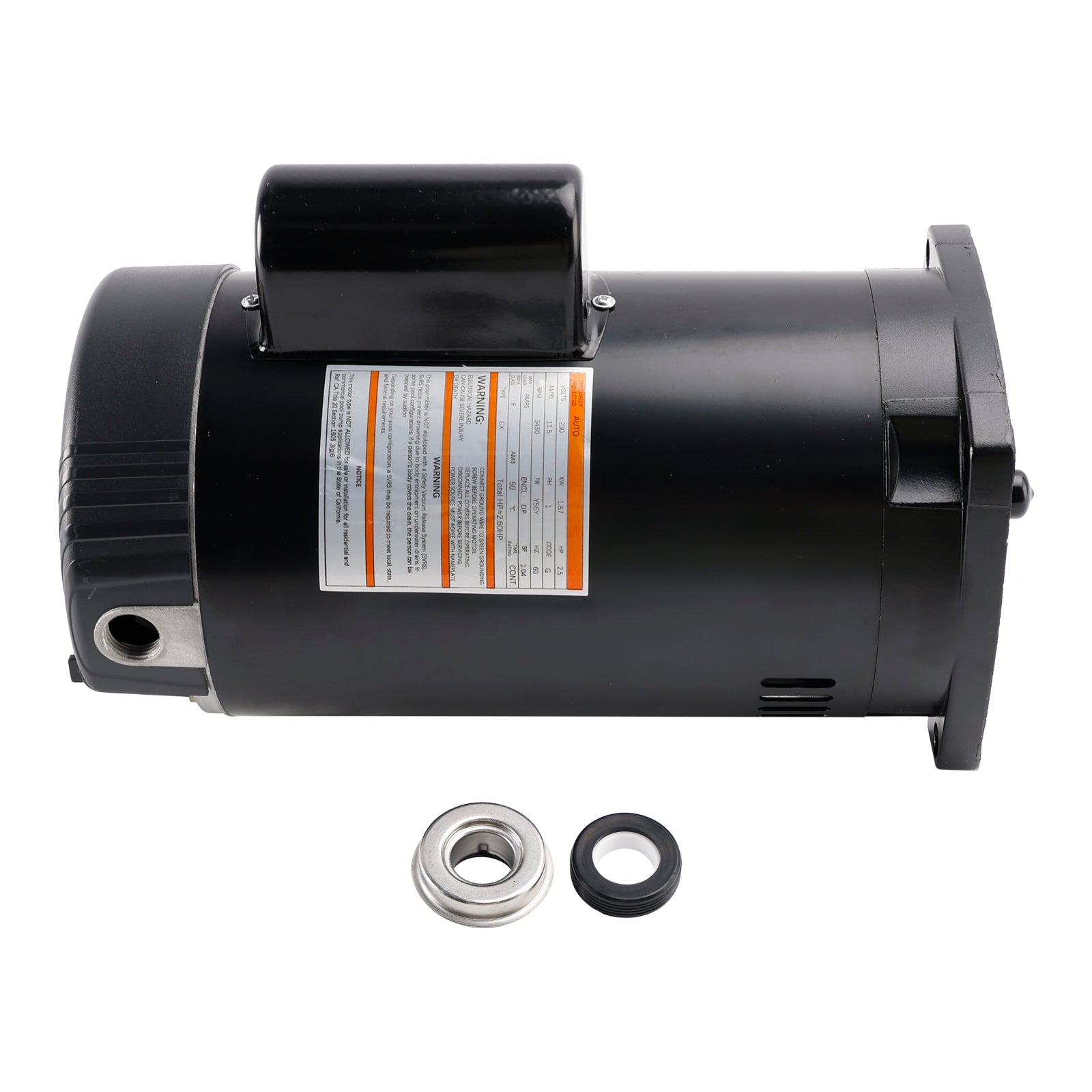 Moteur de pompe de piscine B2840 B840 2,5 CV 230 V, cadre 56Y, bride carrée