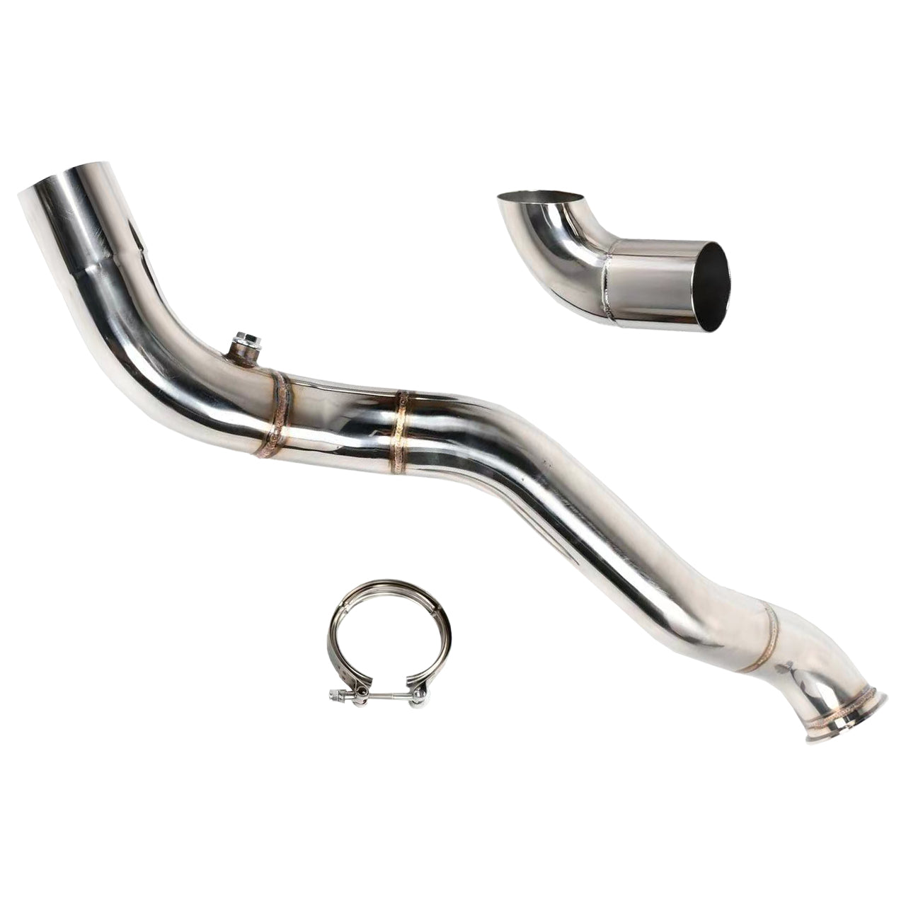 Uitlaatpijp voor Chevy T4 turbokit 99-13 4.8 5.3 6.0 6.2 vortec LS 3" v-band