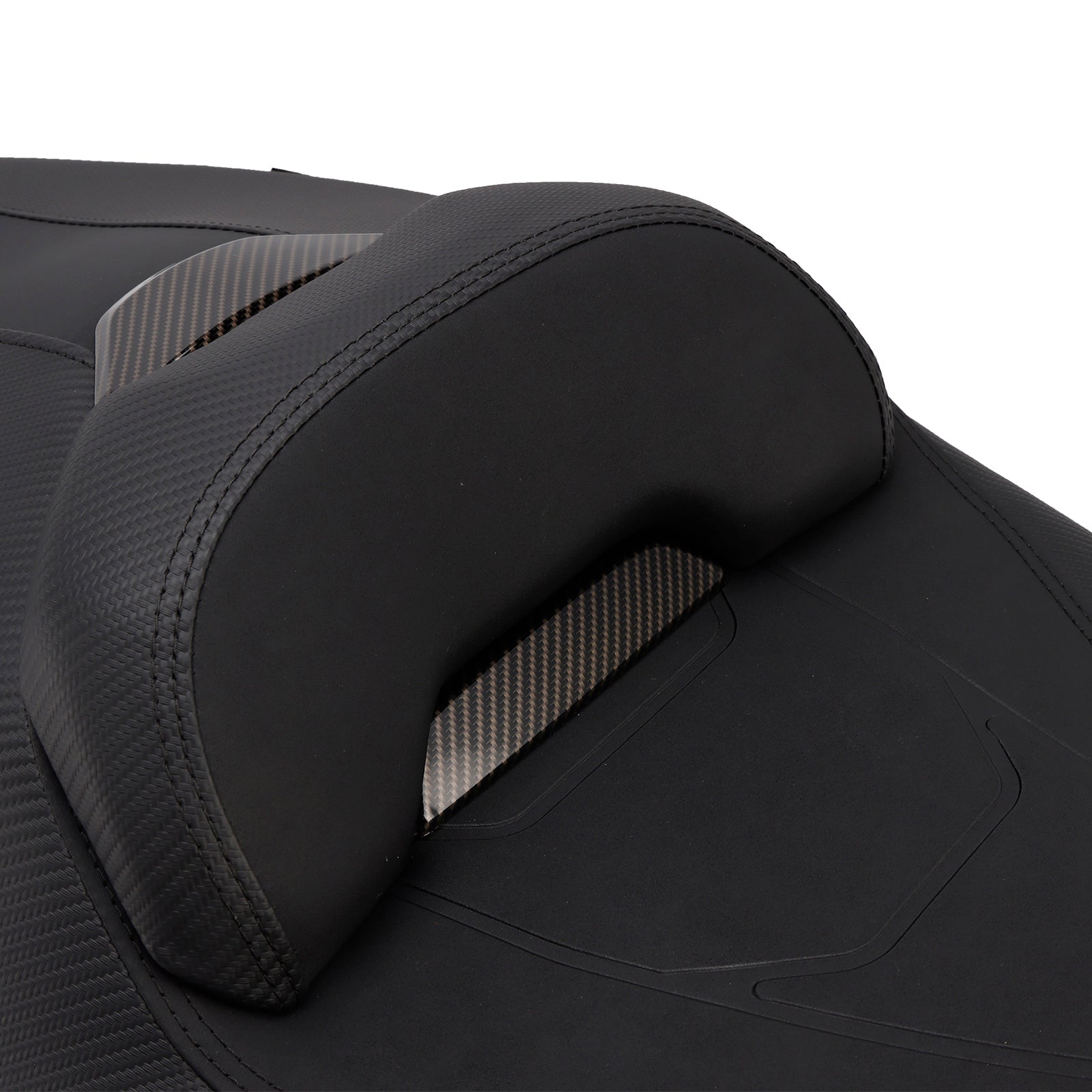 Siège passager complet avec dossier orange pour Honda Adv350 (2022-2025).