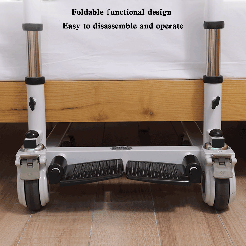 Fauteuil roulant à levage transféré pour patient âgé avec siège divisé à 180°