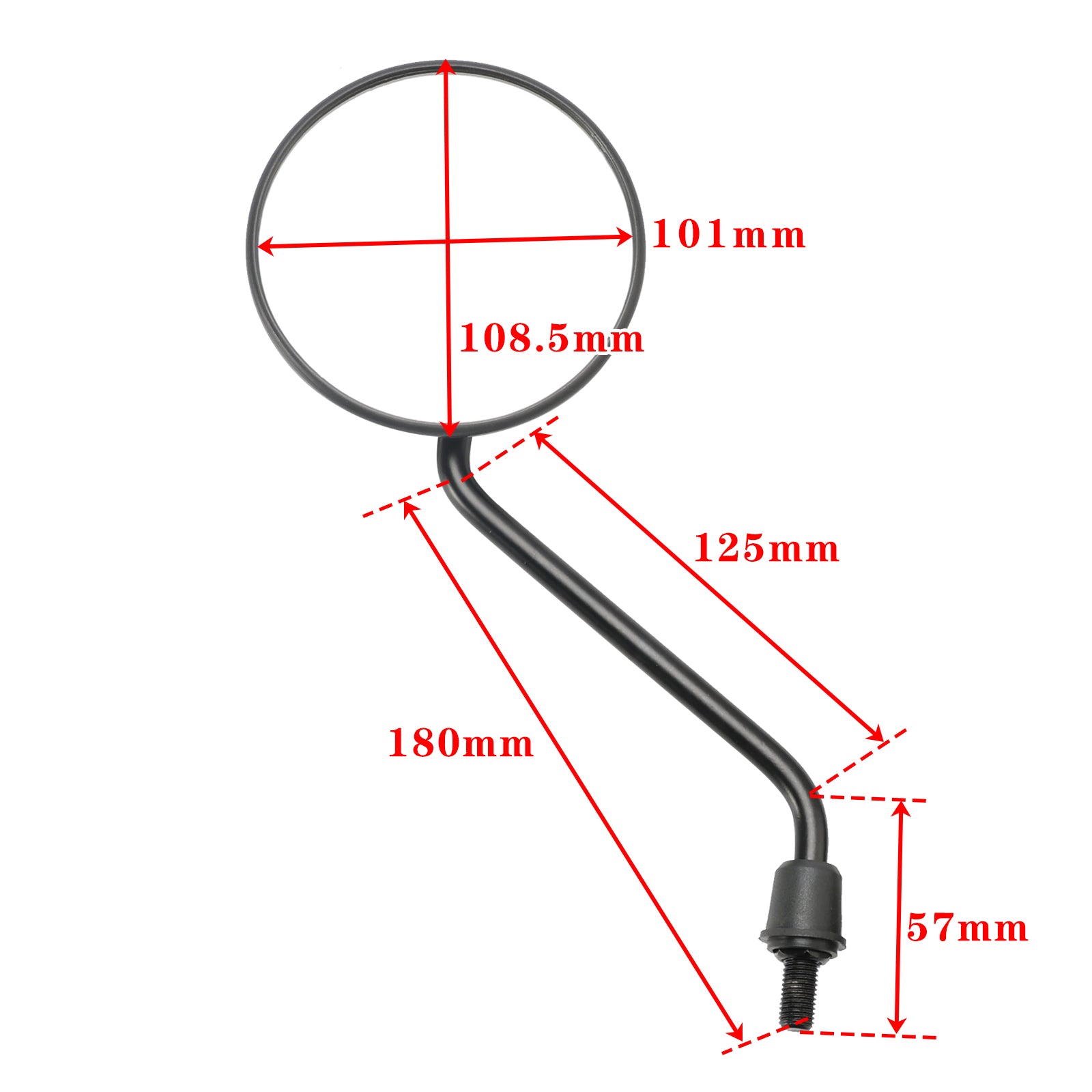 Retroviseur Droit / Gauche pour HONDA MTX 50S MTX80 MTX80RS PA 50 PX50 PXR50