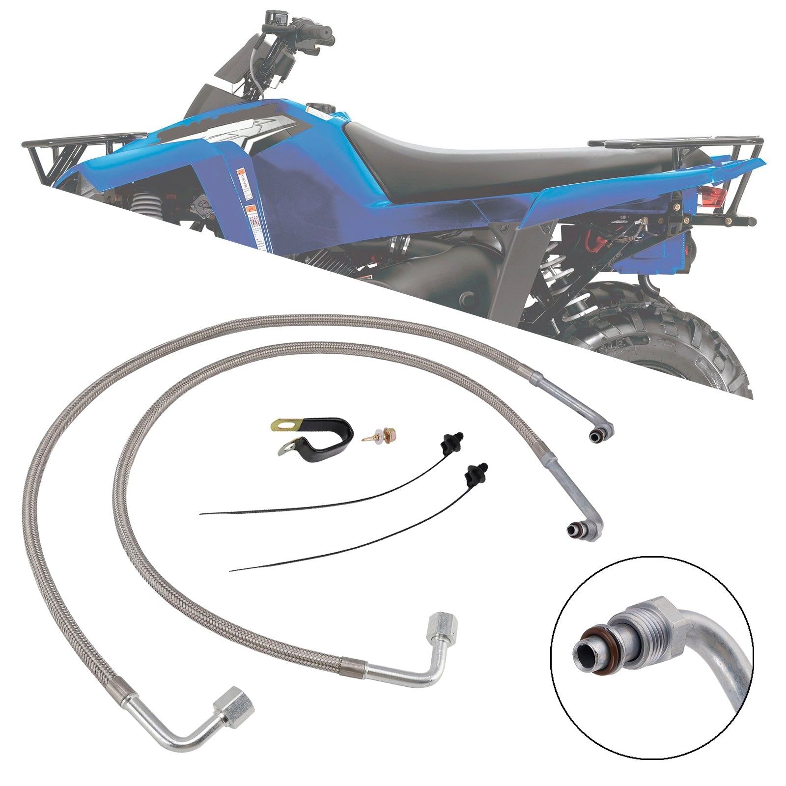 Paar koelslangen&#39;olie 2204030 voor Polaris Magnum Trail Boss 330 03-08