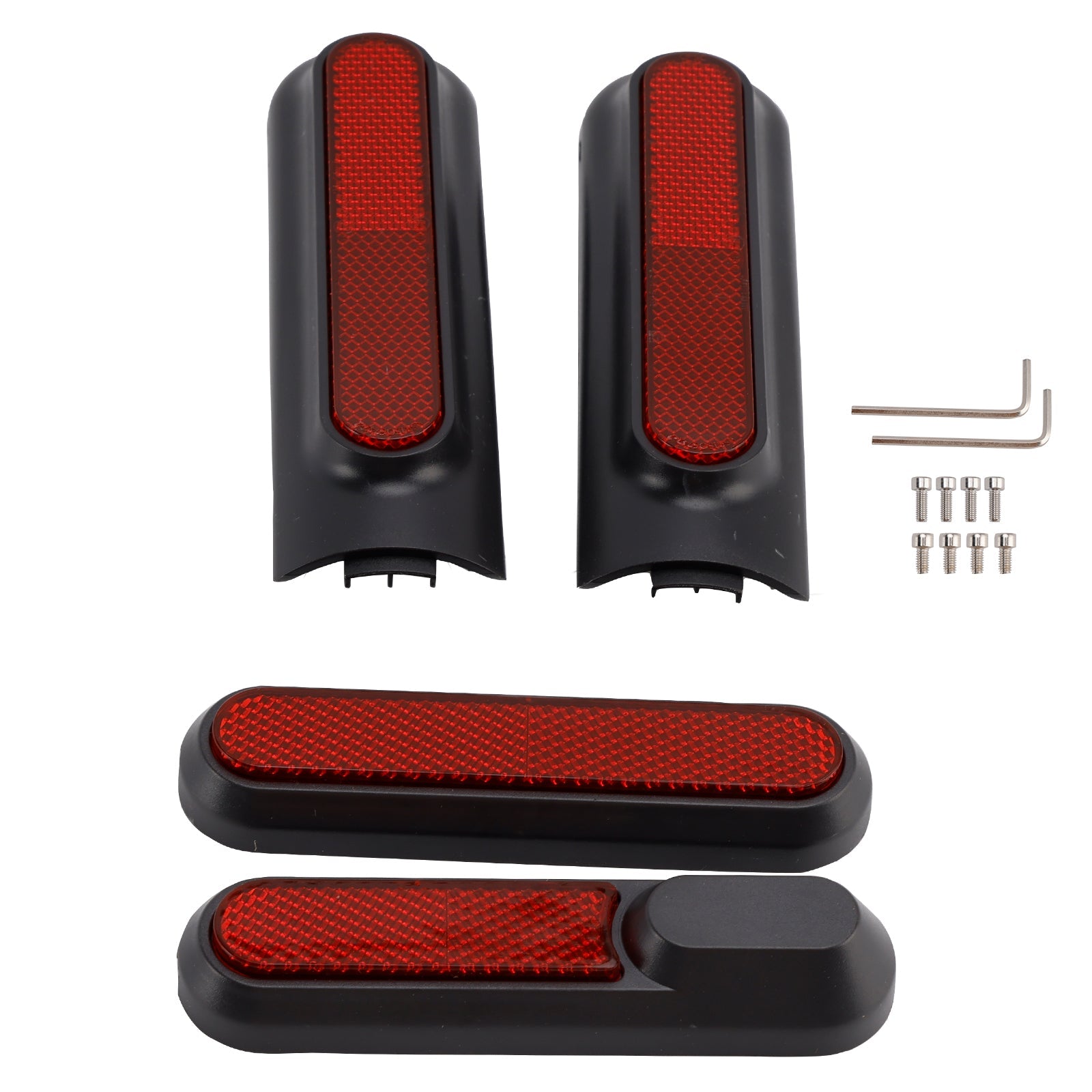 Zestaw 4 bocznych osłon dla skutera Xiaomi 4 (1. generacji) z tylnym odbłyśnikiem