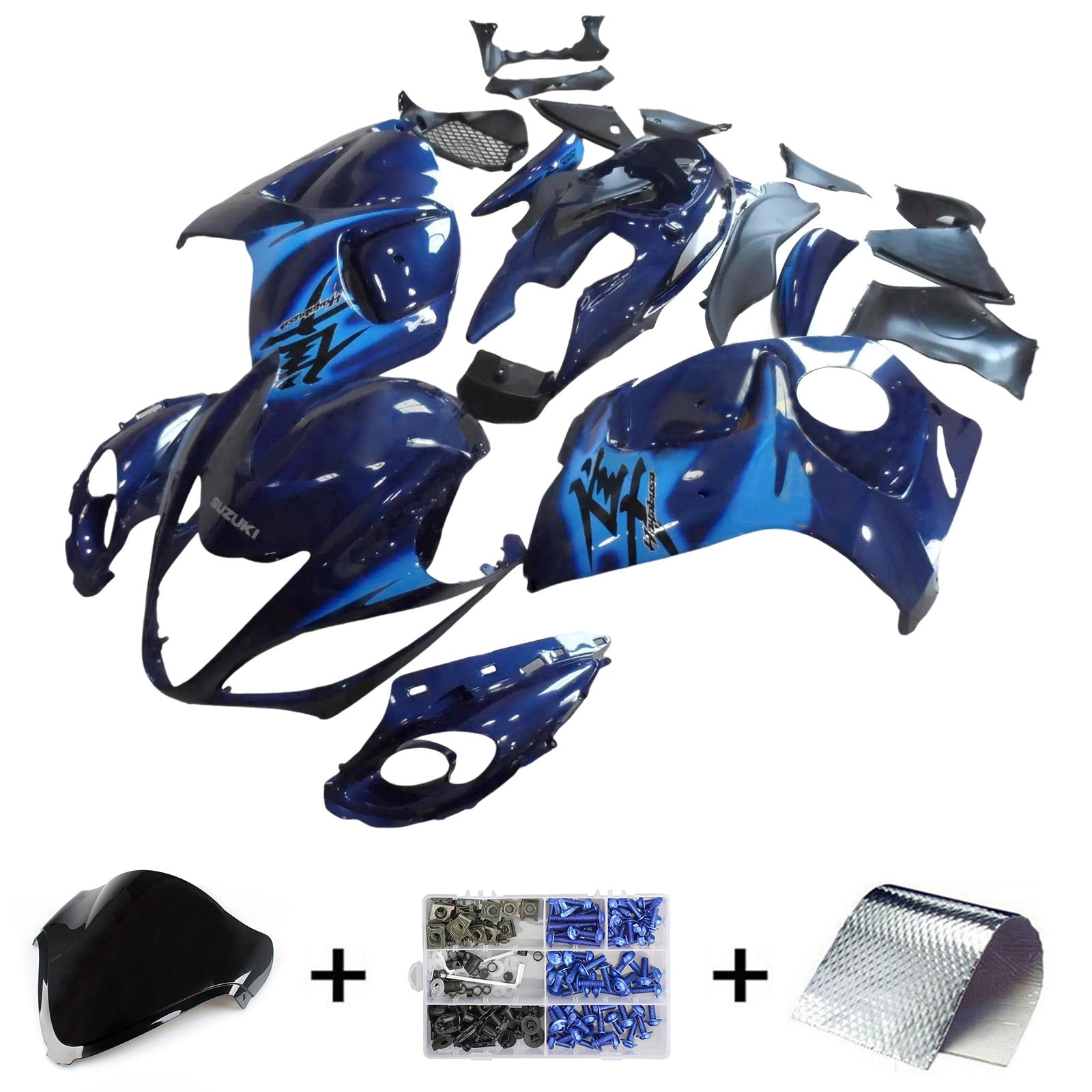 2008-2020 Suzuki Hayabusa GSX1300r Kit de camerage d'injection de carrosserie en plastique