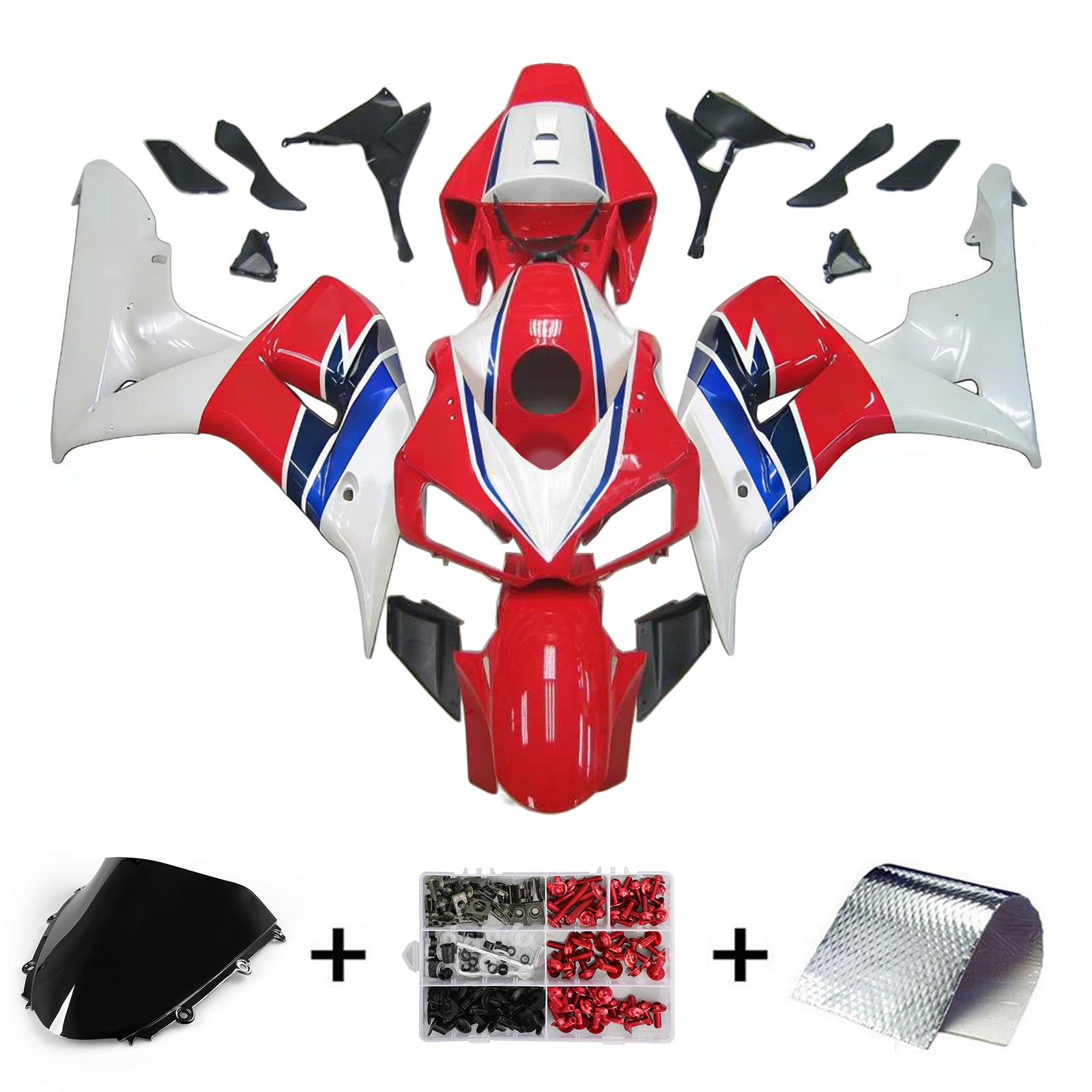 Kit de carénage injecté en plastique ABS pour Honda CBR1000RR 2006-2007
