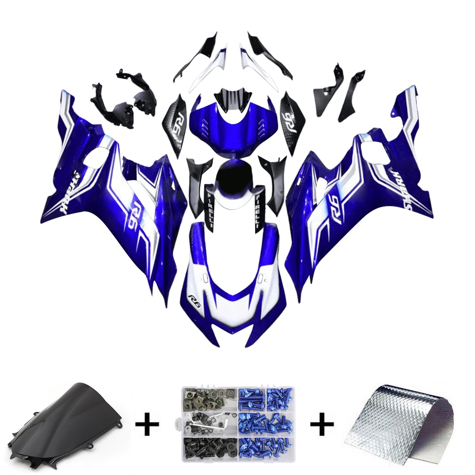 Kit carenado de inyección Yamaha YZF-R6 2017-2023 Carrocería de plástico ABS