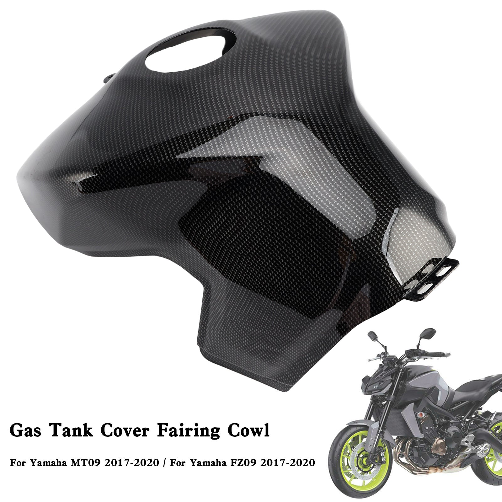 Gastank Cover Trim Kuip Cowl voor Yamaha MT-09 FZ09 2017-2020 Carbon