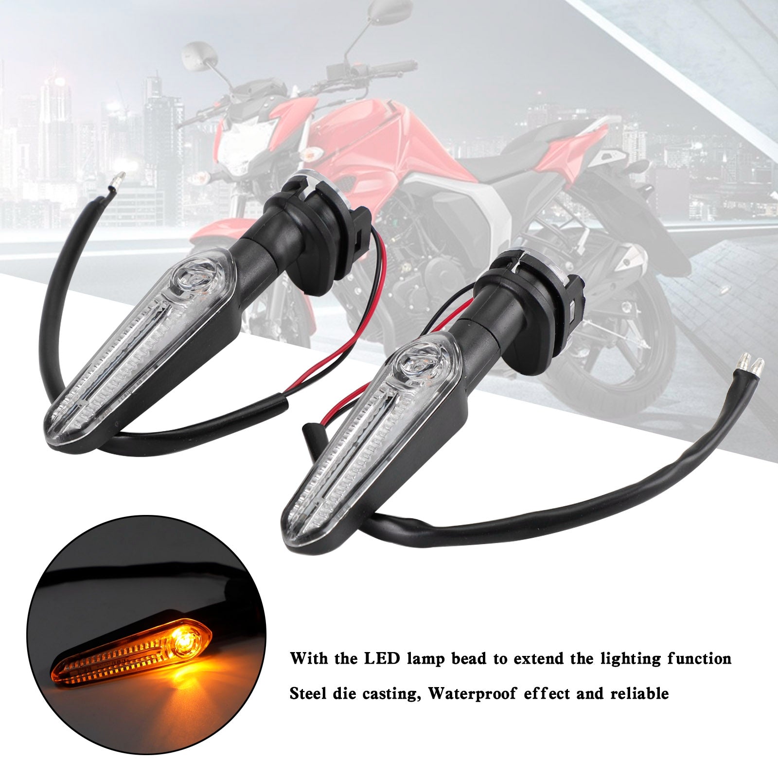 Clignotant clignotant à réfraction LED pour YAMAHA MT-25 MT-03 MT-07 MT-09 T7