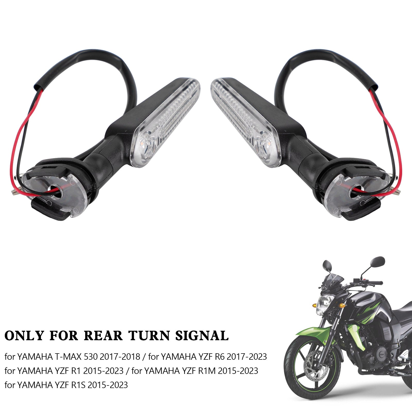 Clignotant clignotant à réfraction LED pour YAMAHA MT-25 MT-03 MT-07 MT-09 T7