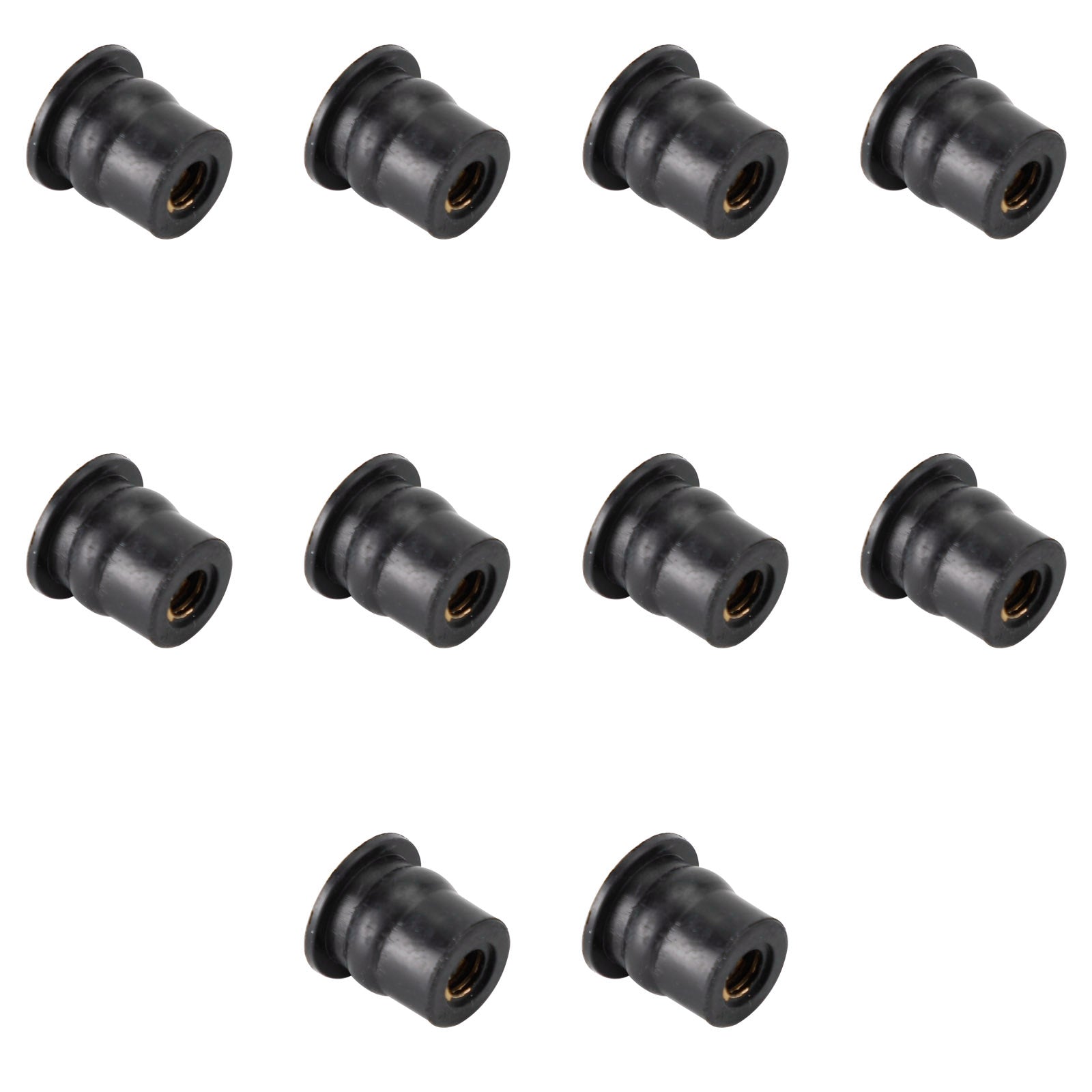 10x écrou en caoutchouc M6 amortisseur de vibrations fixation de revêtement 6mm