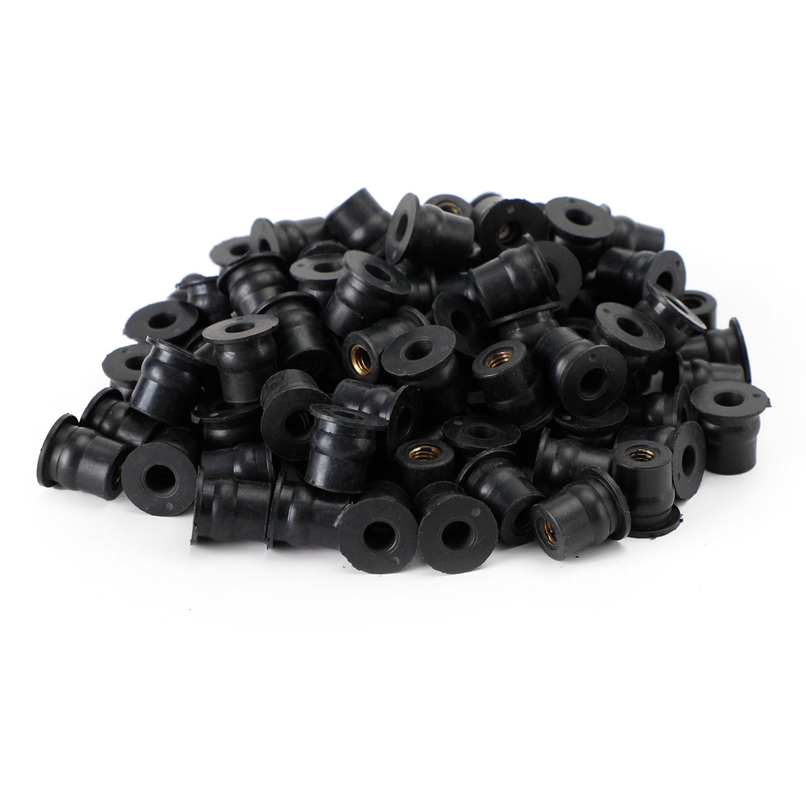 100x écrou en caoutchouc M6 amortisseur de vibrations fixation de revêtement 6mm