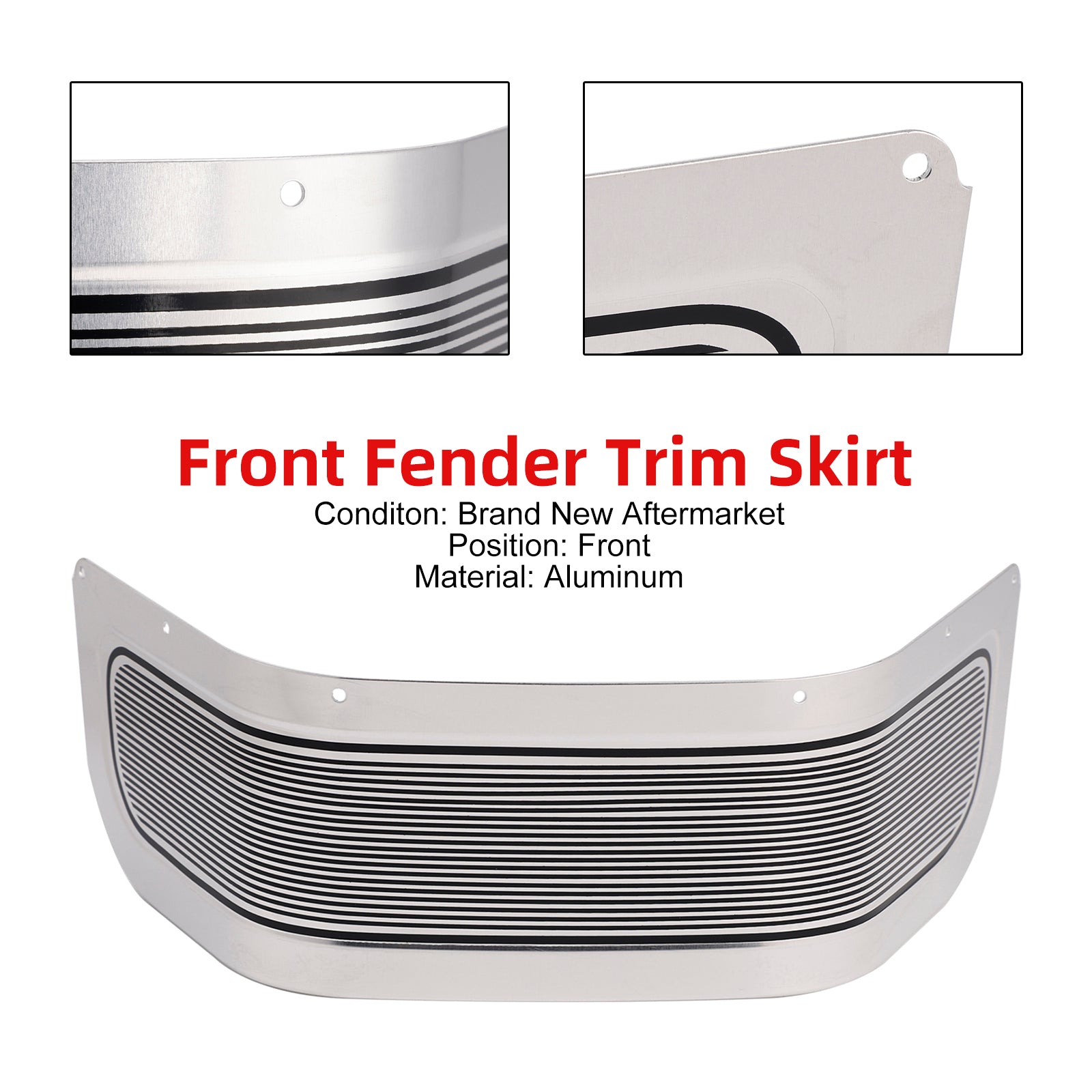 Enjoliveur de garde-boue avant pour Touring Road King Electra Glide 2014-2024