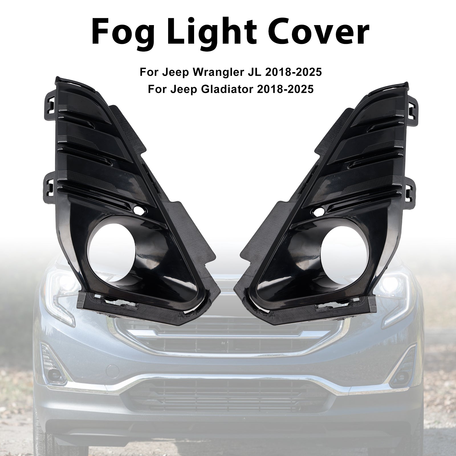 Paire de garnitures de phares antibrouillard avant pour GMC Terrain 2018-2021 23196308