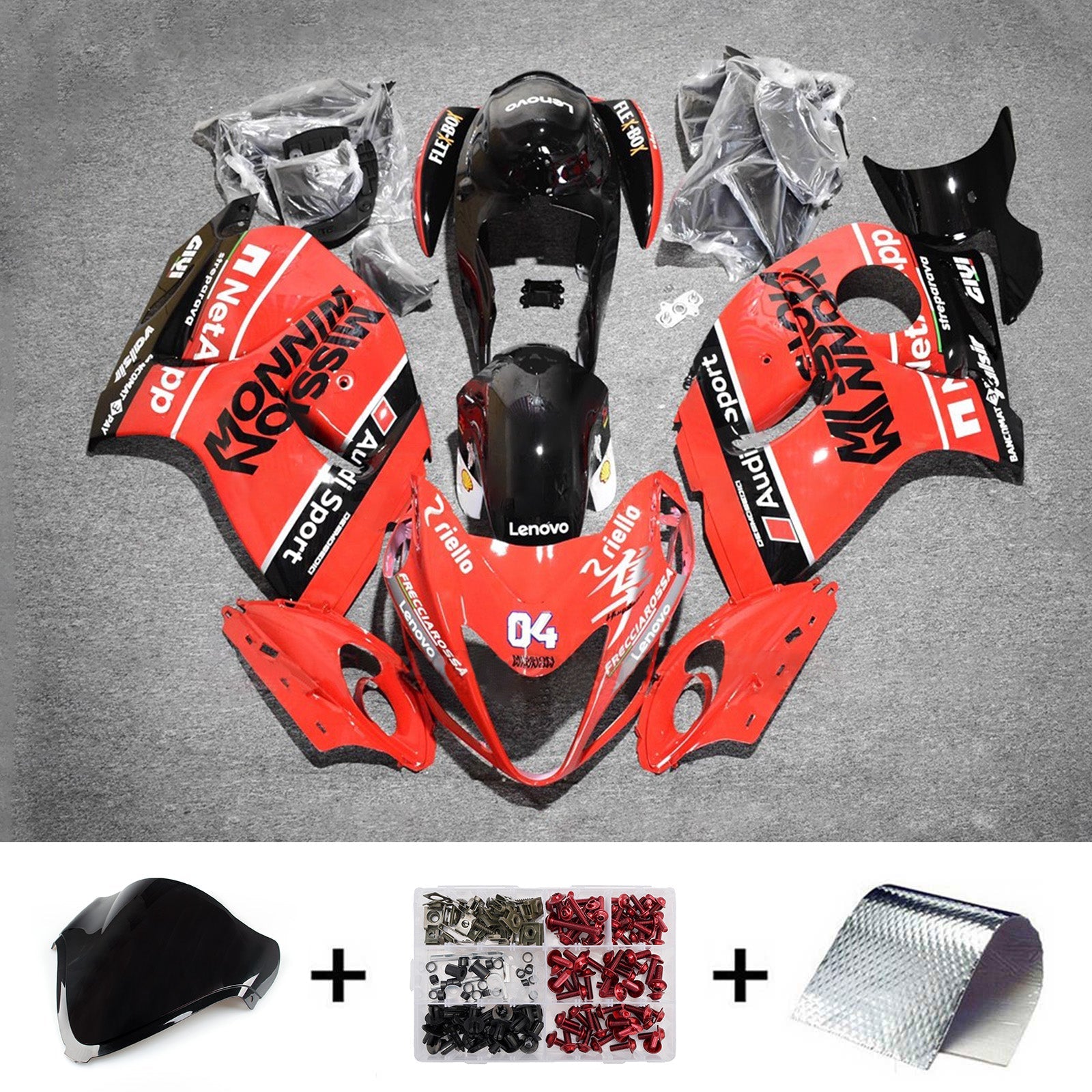 Kit de carénage injecté en plastique ABS pour Suzuki Hayabusa GSX1300R 2008-2020