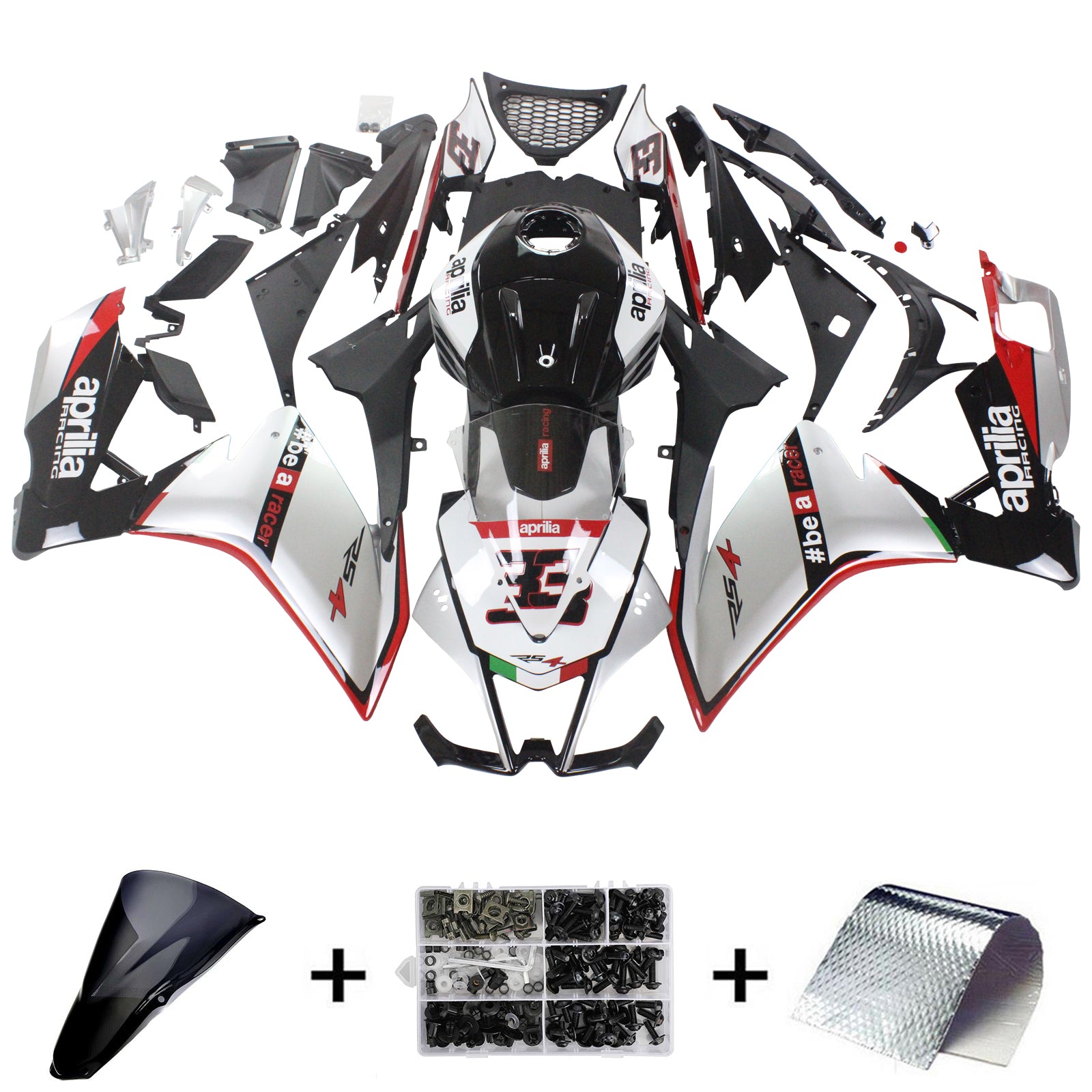 Amotopart Aprilia RS4 RS125 RS50 2012-2016 Kit Carena Carrozzeria 