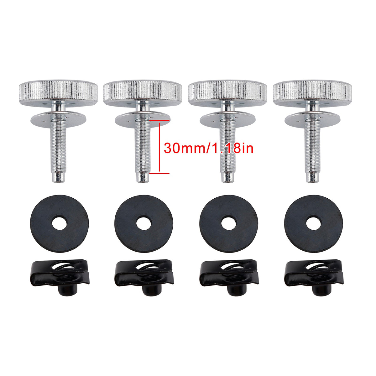 Kit de pernos de seguridad antirrobo de 4 piezas para alforjas Road King Street Road Glide