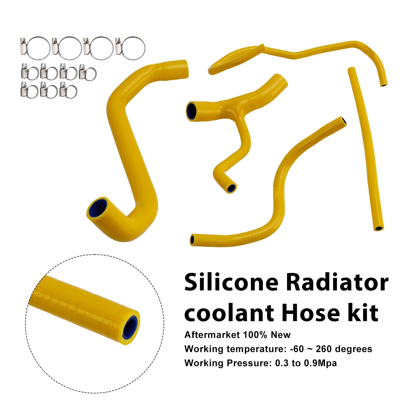 Durite de refroidissement en silicone pour radiateur Aprilia Tuareg 660 (2022-2025)