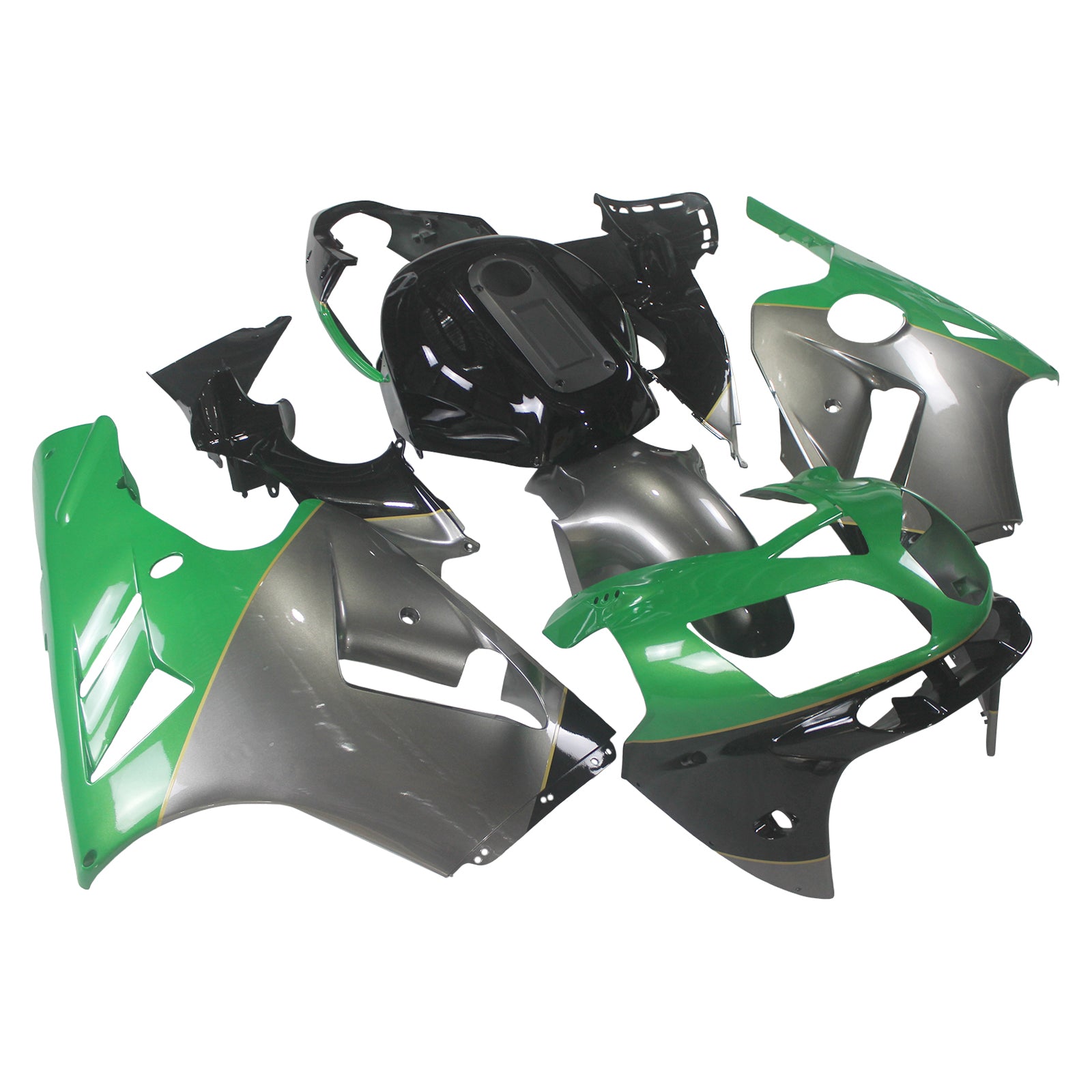 Injection carénage kit carrosserie plastique ABS fit pour Kawasaki ZX12R 2002-2005