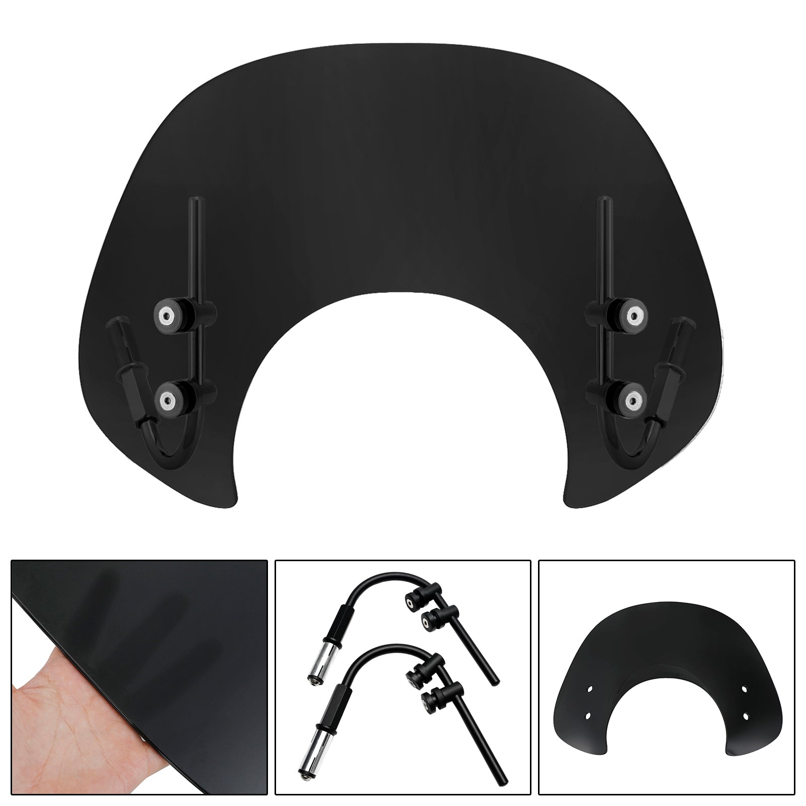 Court Plastique ABS Pare-Brise Saute-Vent pour Vespa GTS250 GTS300 2017-2022
