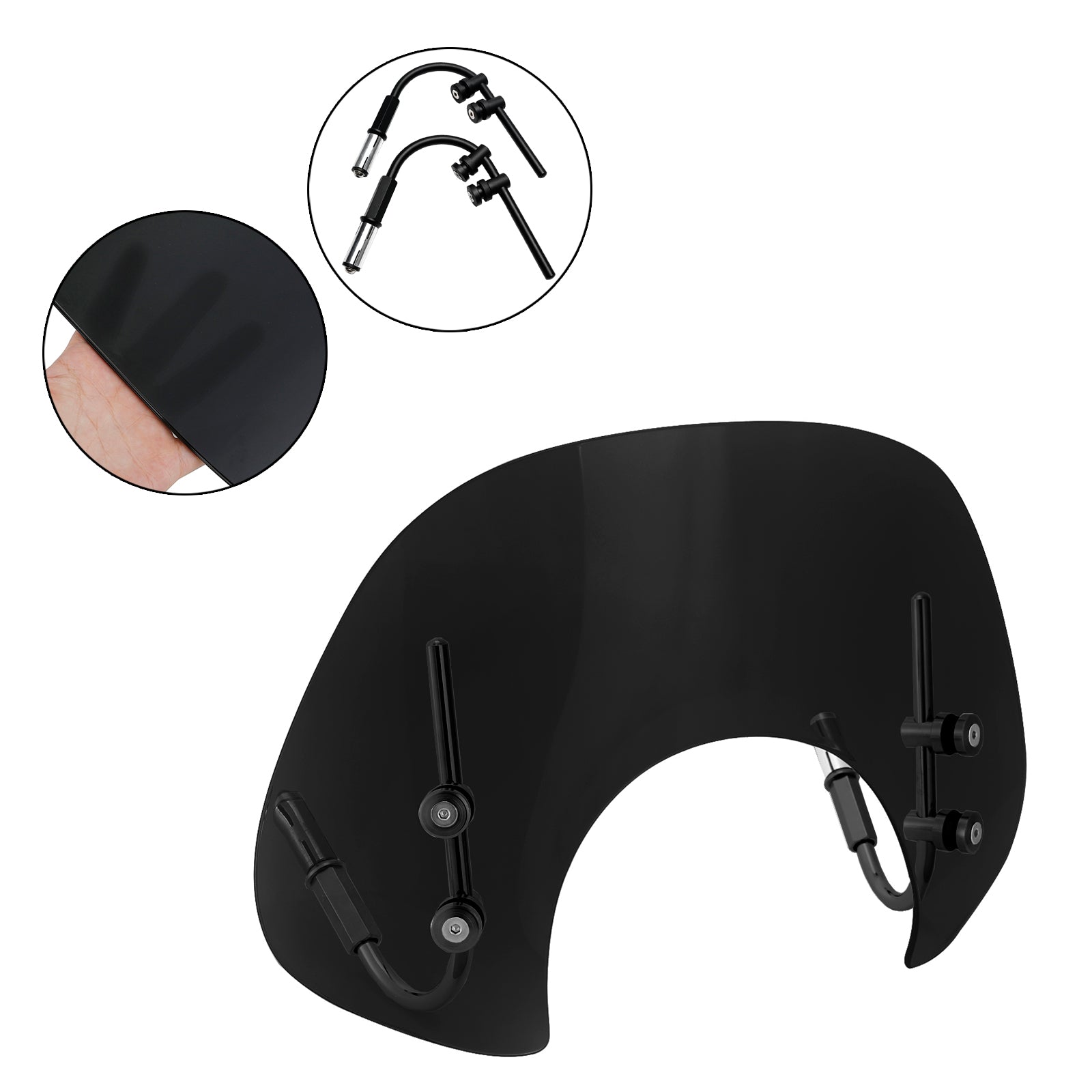 Court Plastique ABS Pare-Brise Saute-Vent pour Vespa GTS250 GTS300 2017-2022