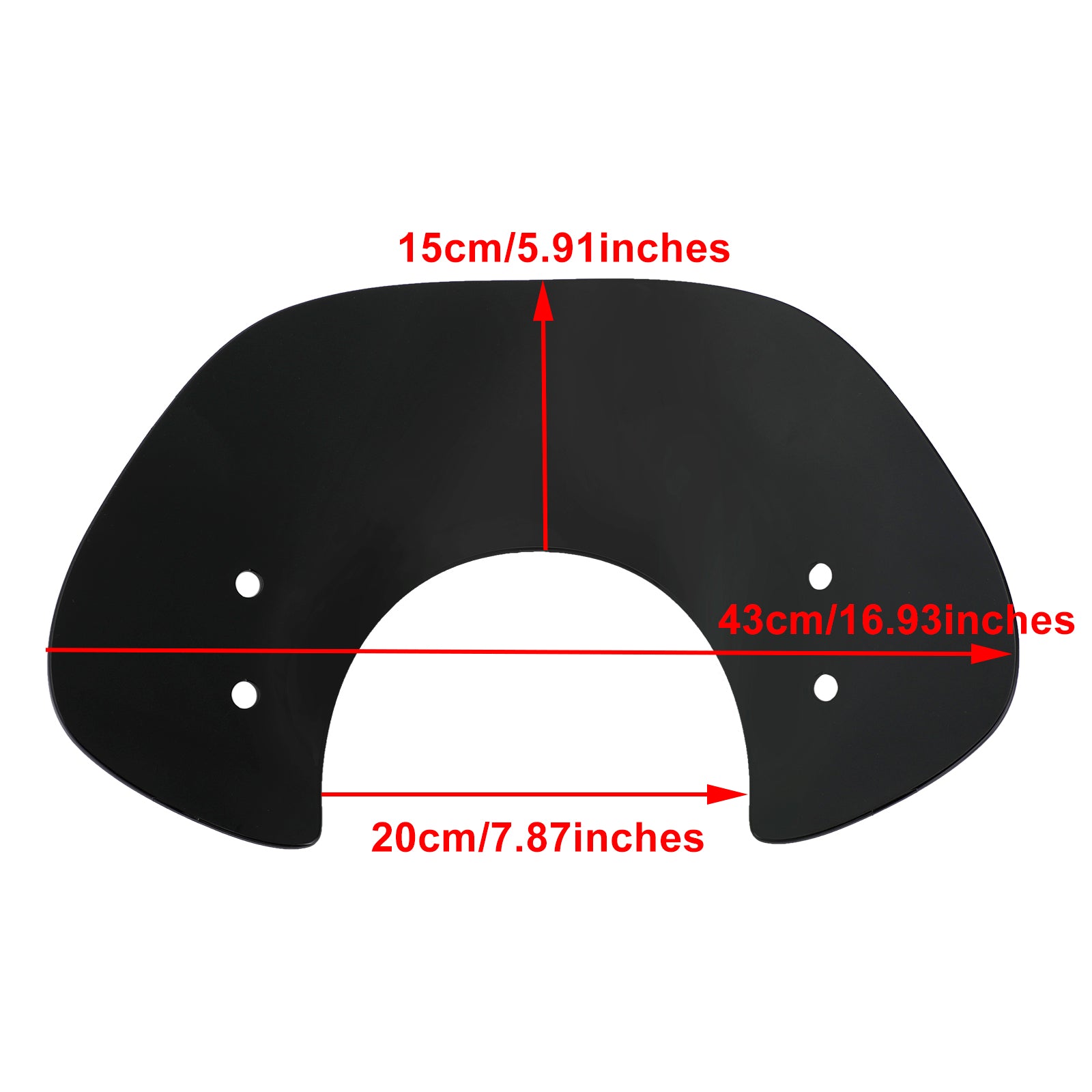 Court Plastique ABS Pare-Brise Saute-Vent pour Vespa GTS250 GTS300 2017-2022