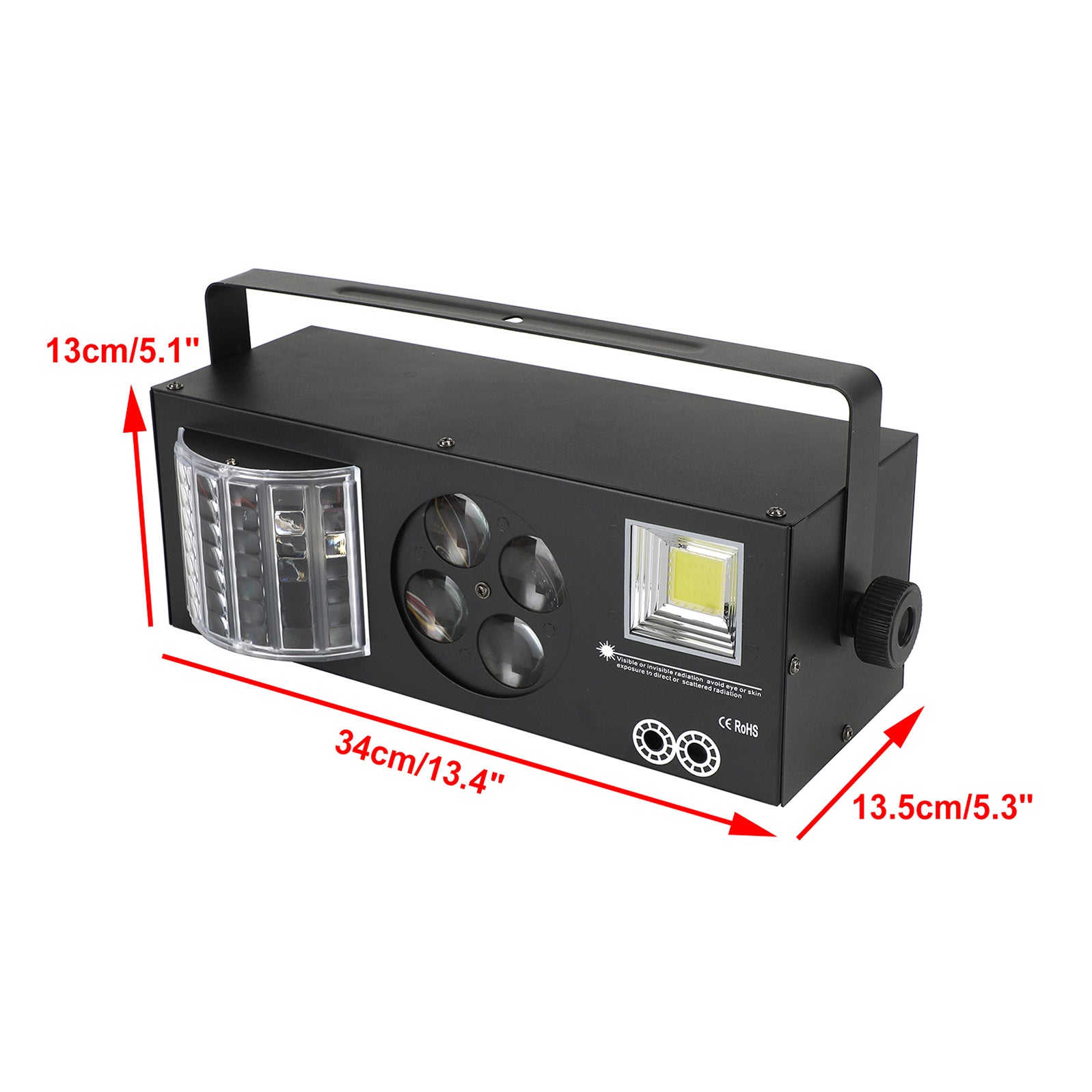 4In1 80W RGBW-stroboscoopmodel verlicht DMX-feestpodiumlicht + afstandsbediening