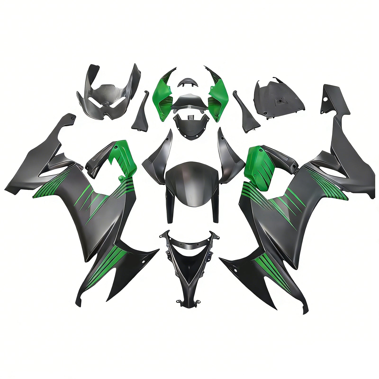 Kit de carénage injecté en plastique ABS pour Kawasaki ZX10R 2008-2010