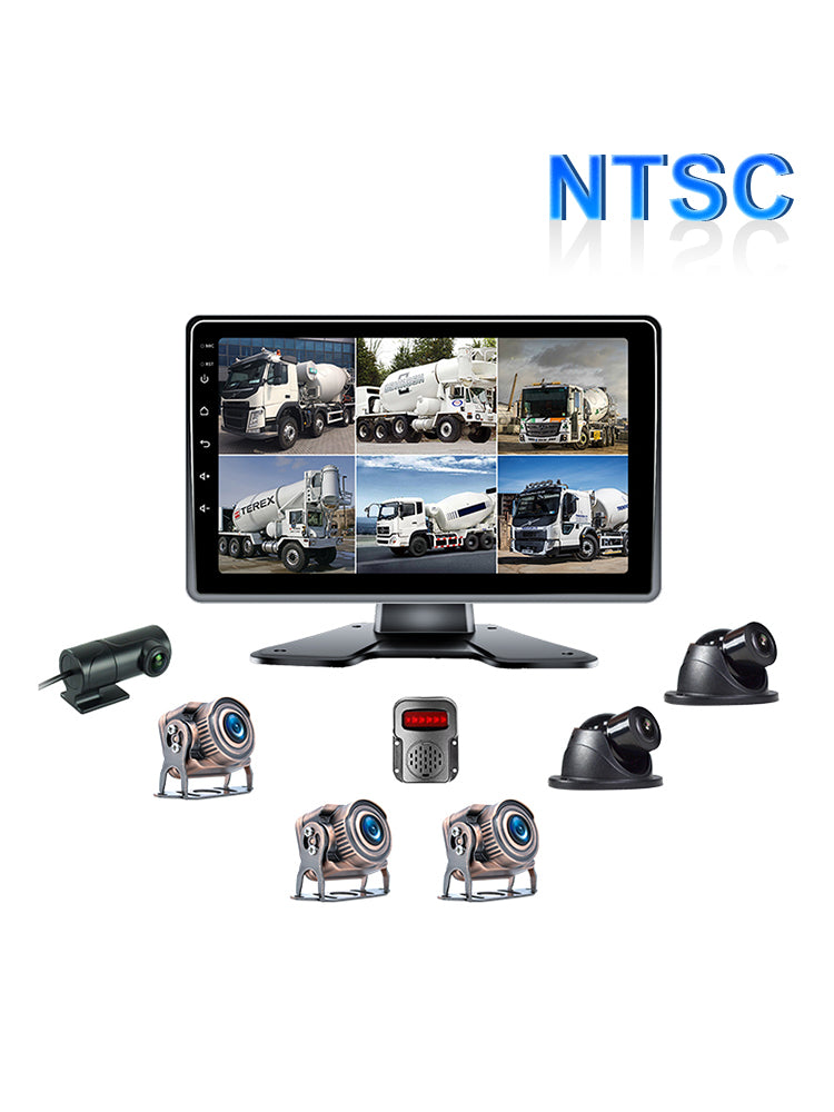 Versión táctil IPS de 10,1 pulgadas 1024*600 con BSD para autobús y camión RV + 6 cámaras de visión trasera