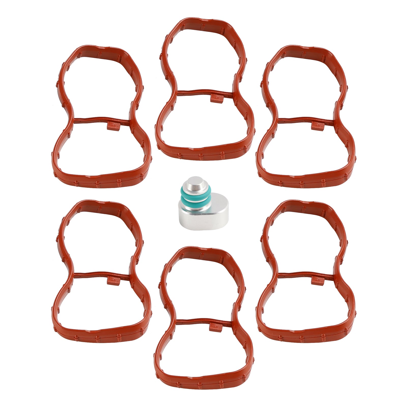 Junta del colector de admisión de 6 uds 1167807480 para BMW E90-93 F10 F11 F07 X5 X6 N57