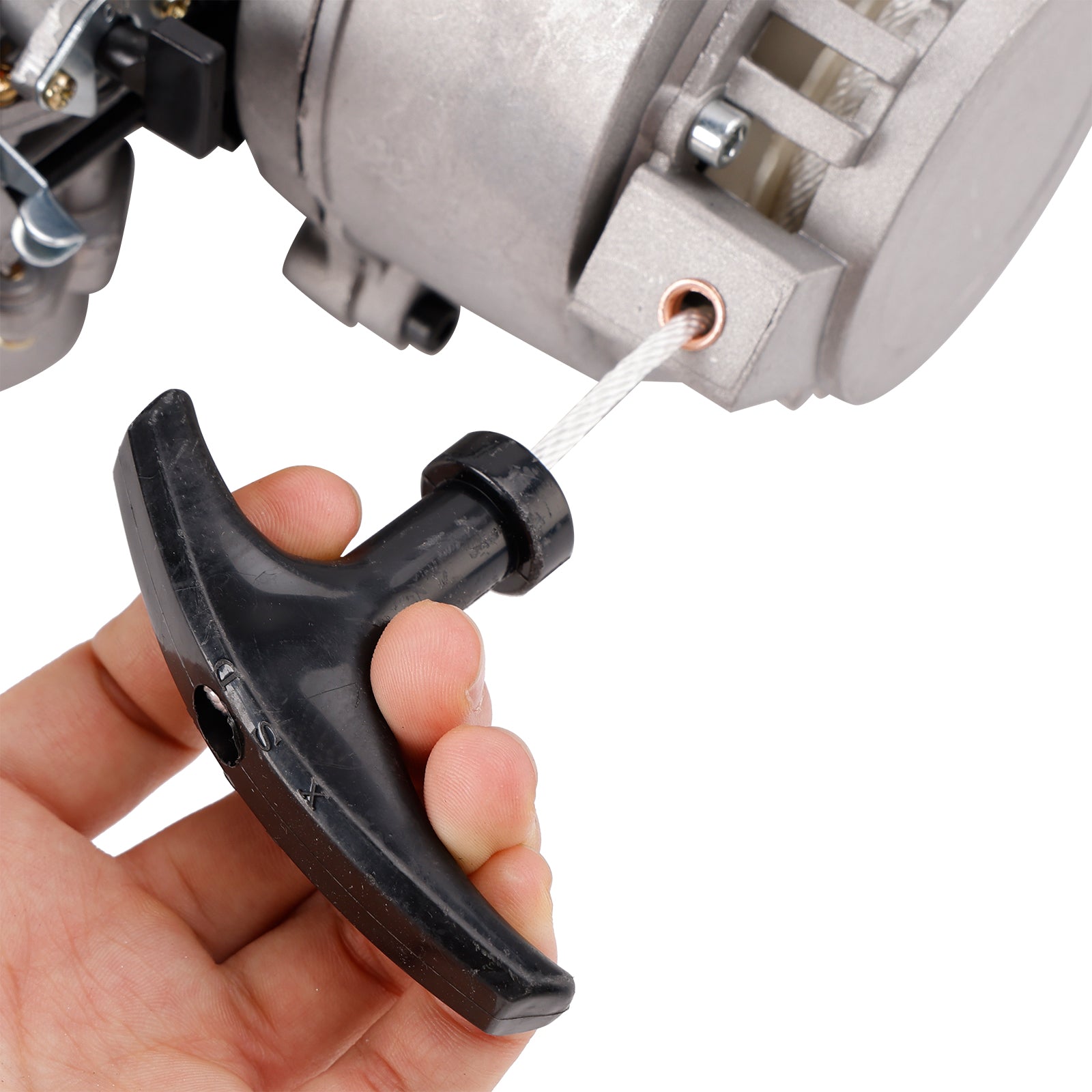 Moteur essence 2 temps 49 cm3 avec démarrage électrique pour mini quad tout-terrain
