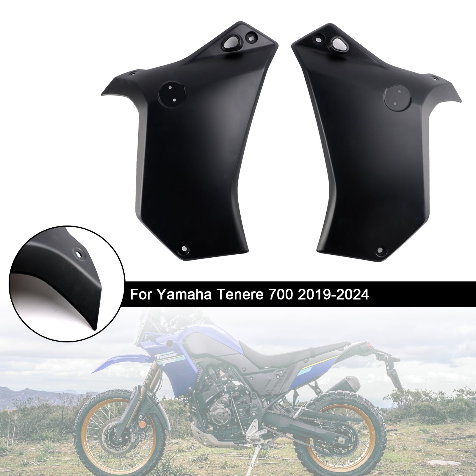 Couvercle de carénage de protection de panneau de cadre latéral pour Yamaha Tenere 700 2019-2024