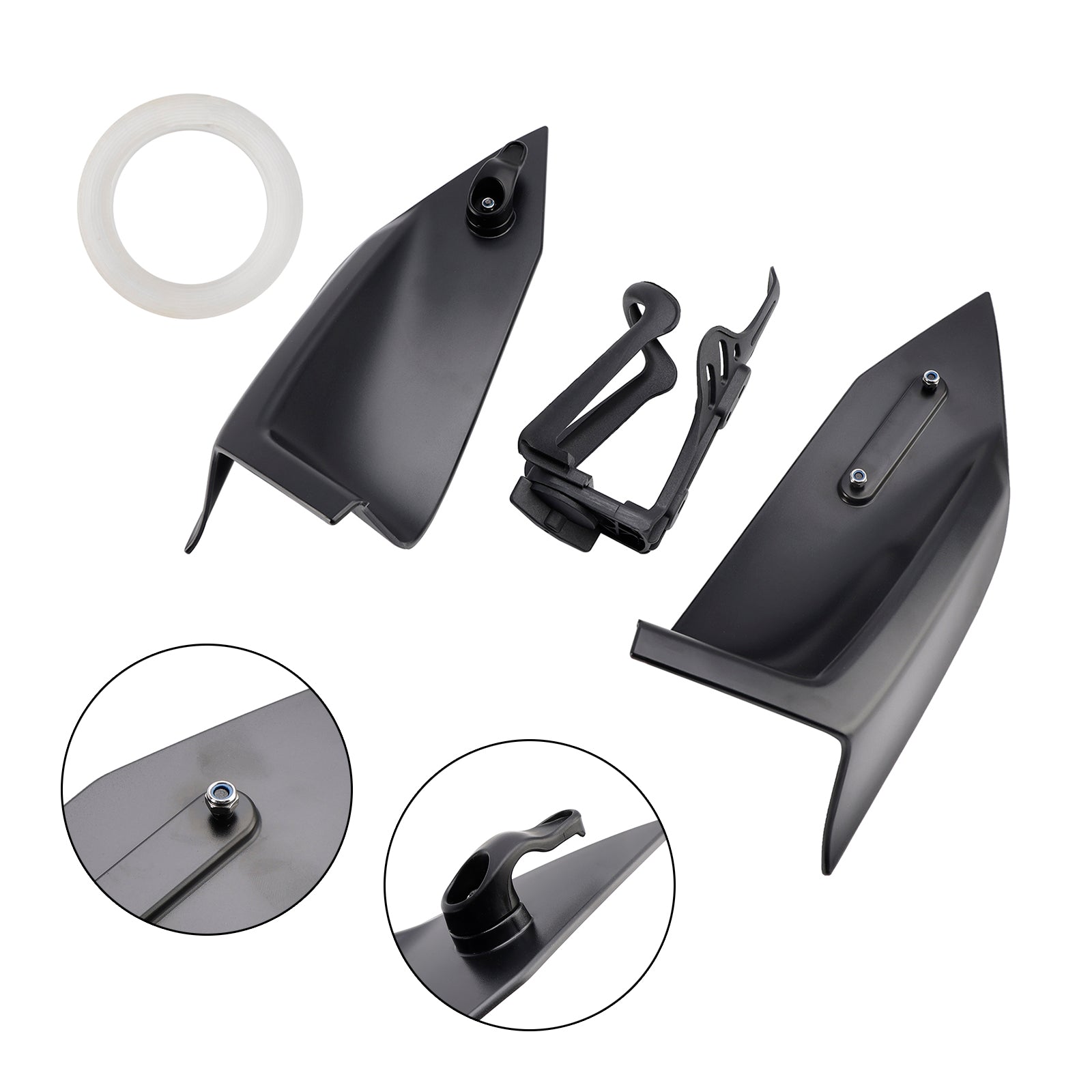 Hook para casco y soporte para botellas para Yamaha X-Max 300 2023-2024, negro