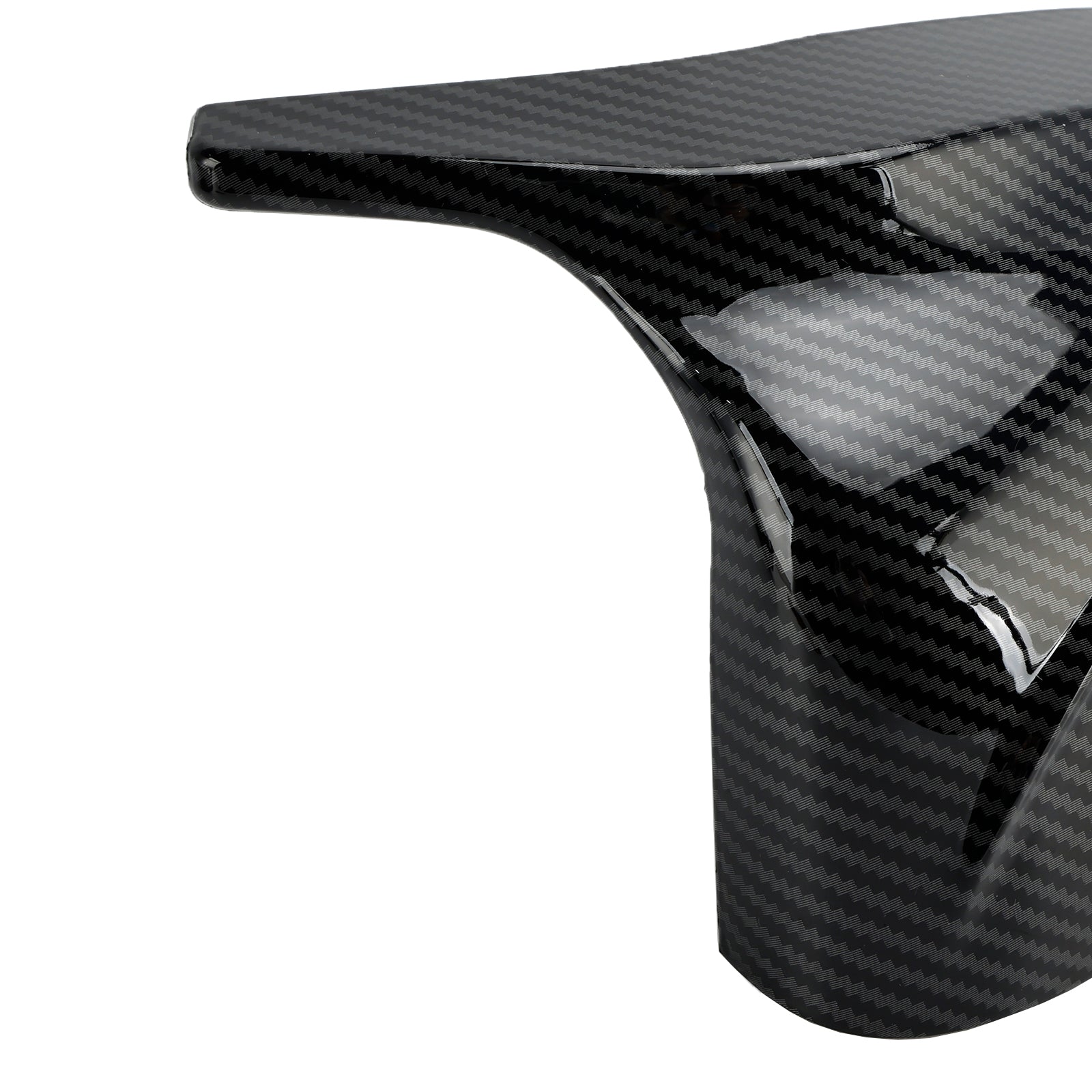 Coques de rétroviseurs extérieurs (2 pièces) à motif fibre de carbone brillant pour BMW X3/X4/IX3 (2018-2022)