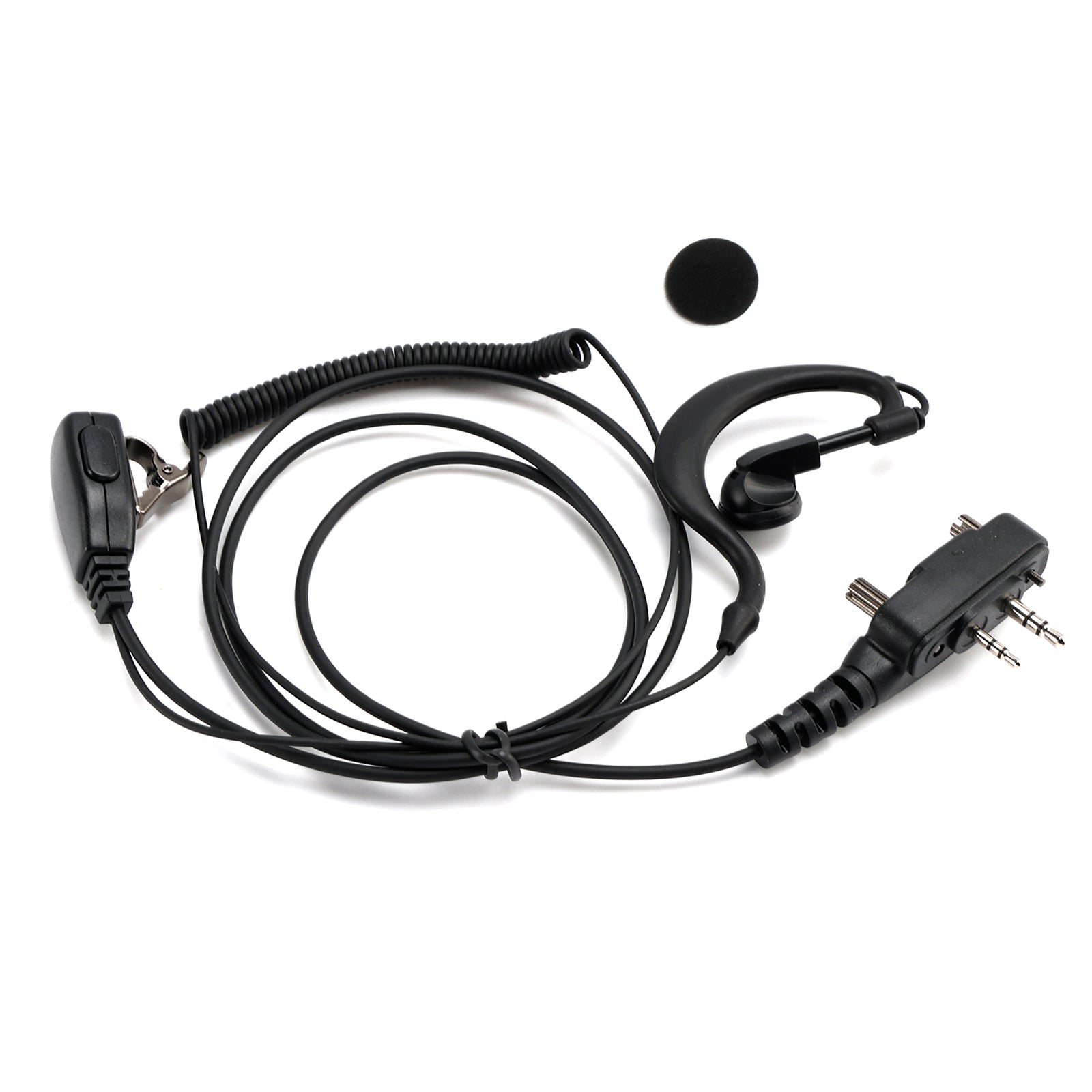 Casque d'écouteurs intra-auriculaires incurvés ICOM F1000-011 pour ICOM A16 IC-F3230 F4230D F1100 F2100D