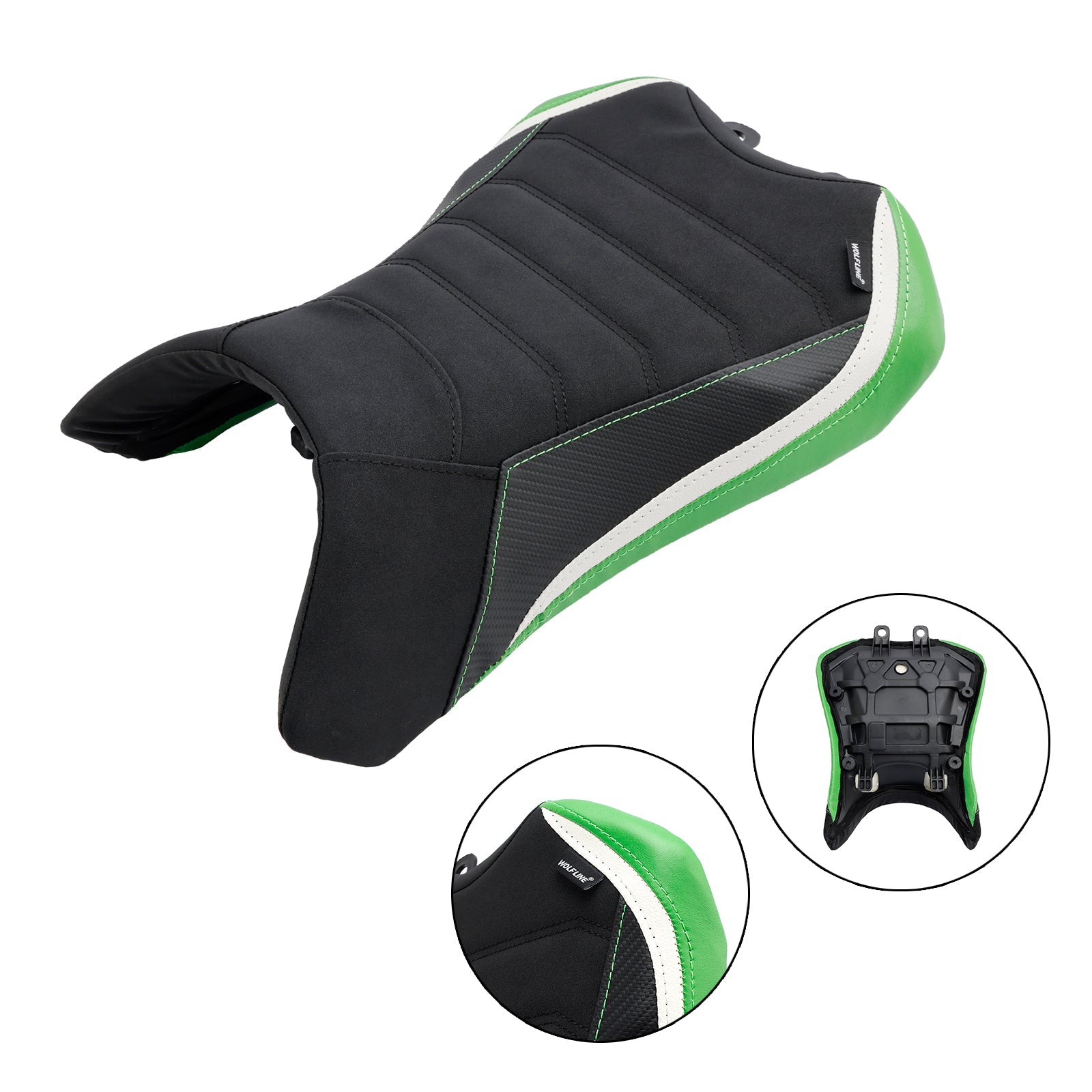 Saddle Front Raid Green dla Kawasaki Ninja 1000SX 2022-2023