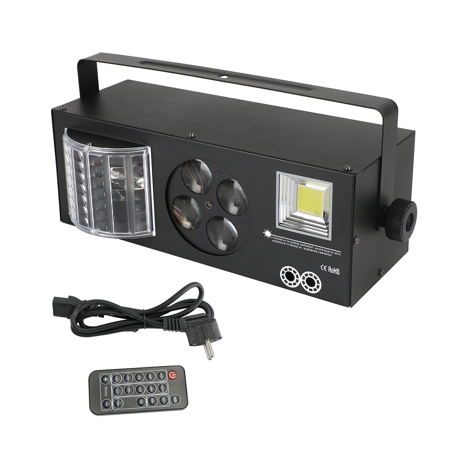 4In1 80W RGBW-stroboscoopmodel verlicht DMX-feestpodiumlicht + afstandsbediening