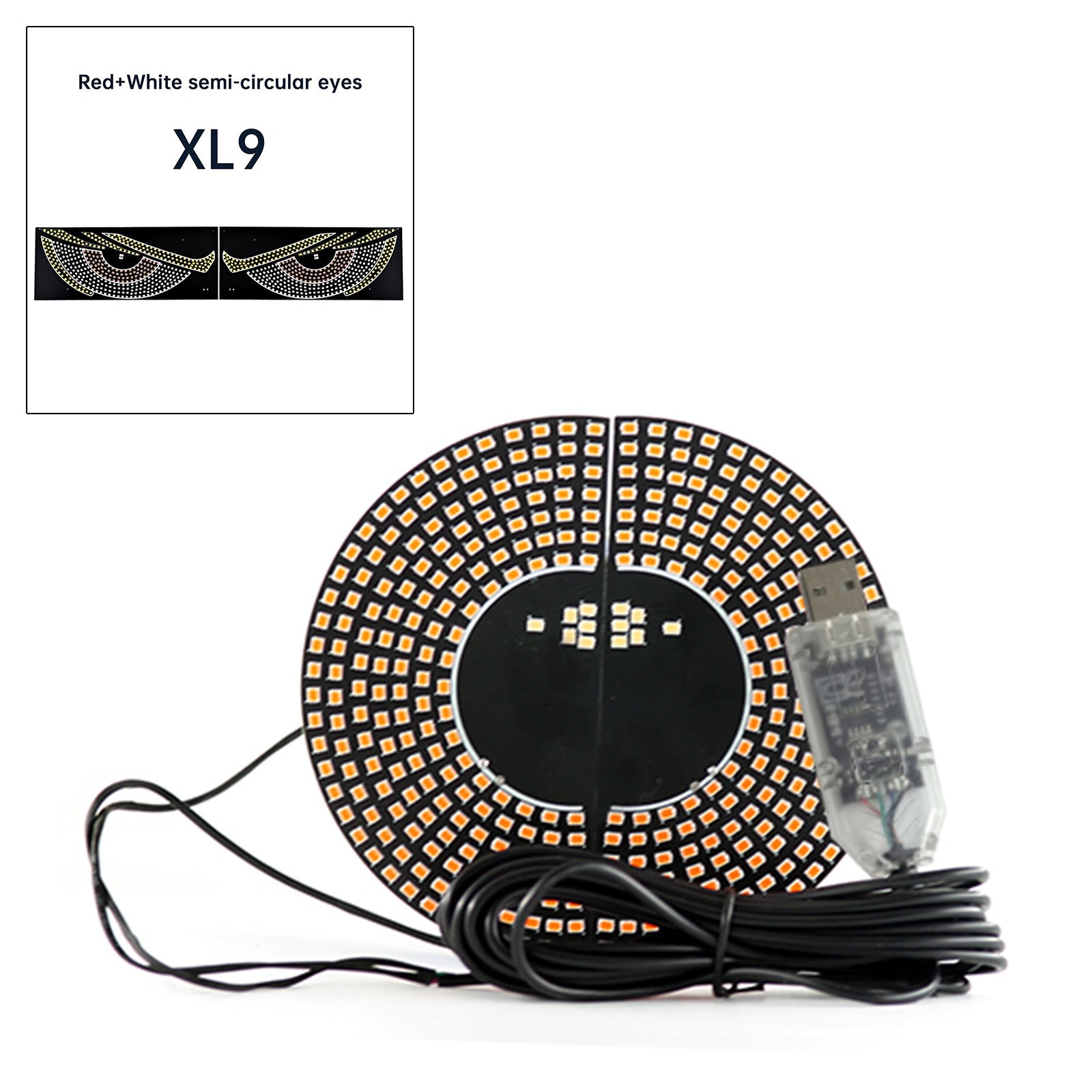 Pantalla LED del diablo&Luz LED dinámica para camión con luz para coche #39;s Eye