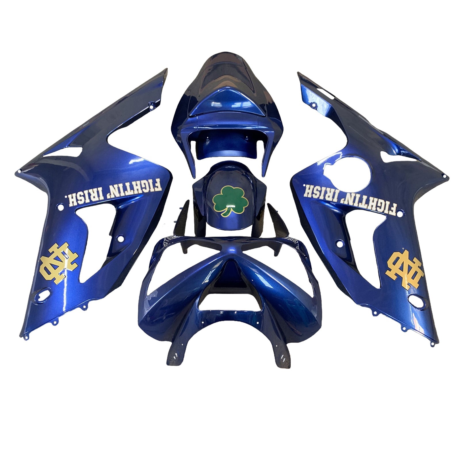 Kit de carénage par injection, carrosserie en plastique ABS pour Kawasaki ZX6R 636 2003-2004