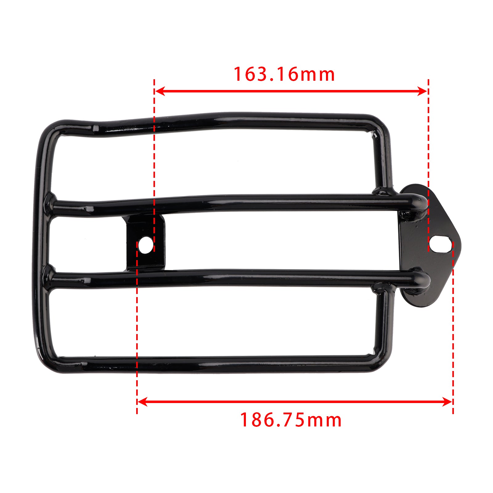 Porte-bagages arrière noir pour selle solo, compatible avec Sportster XL XR 883 1200 2004-2022