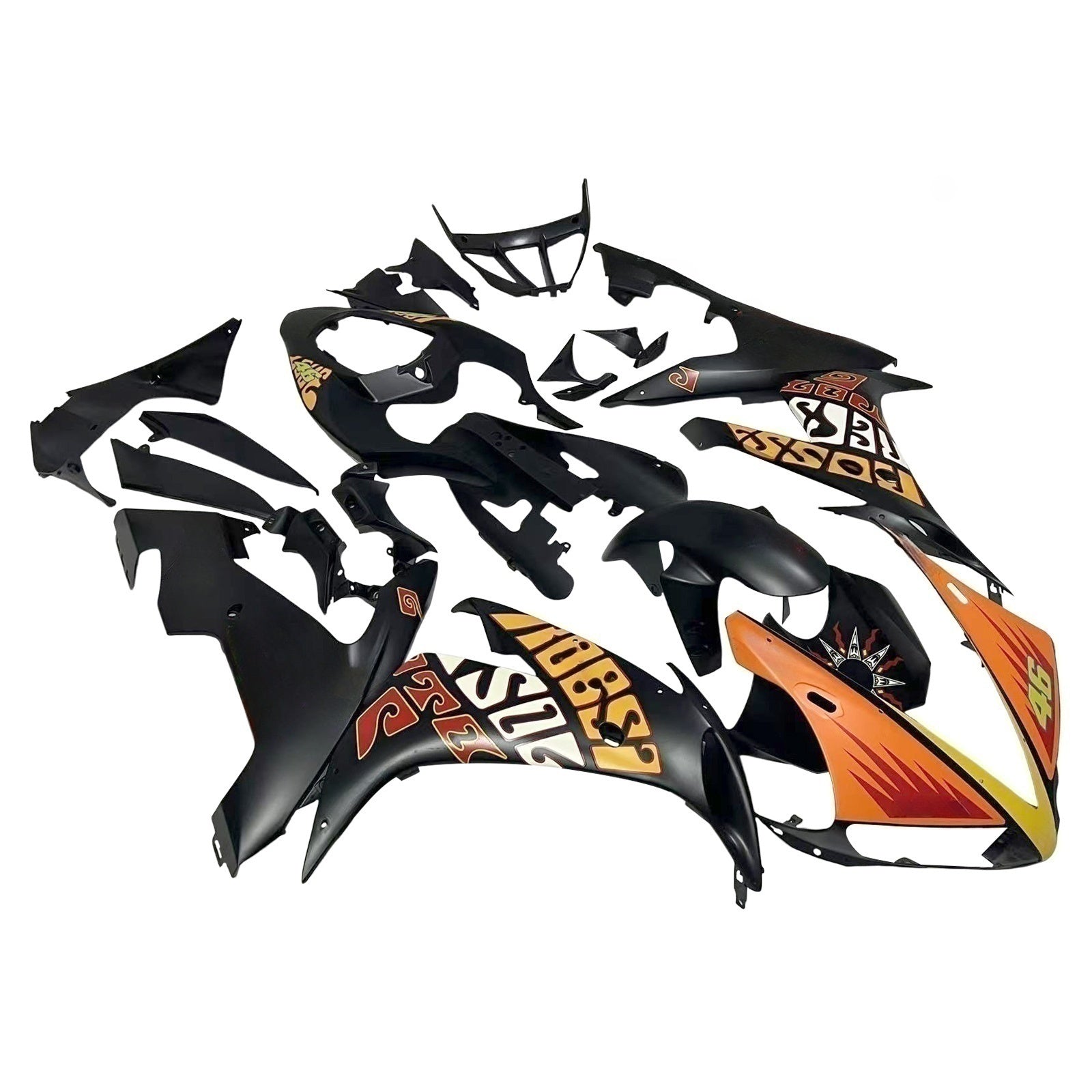 Kit de carénage par injection, carrosserie en plastique ABS, compatible avec Yamaha YZF 1000 R1 2004-2006