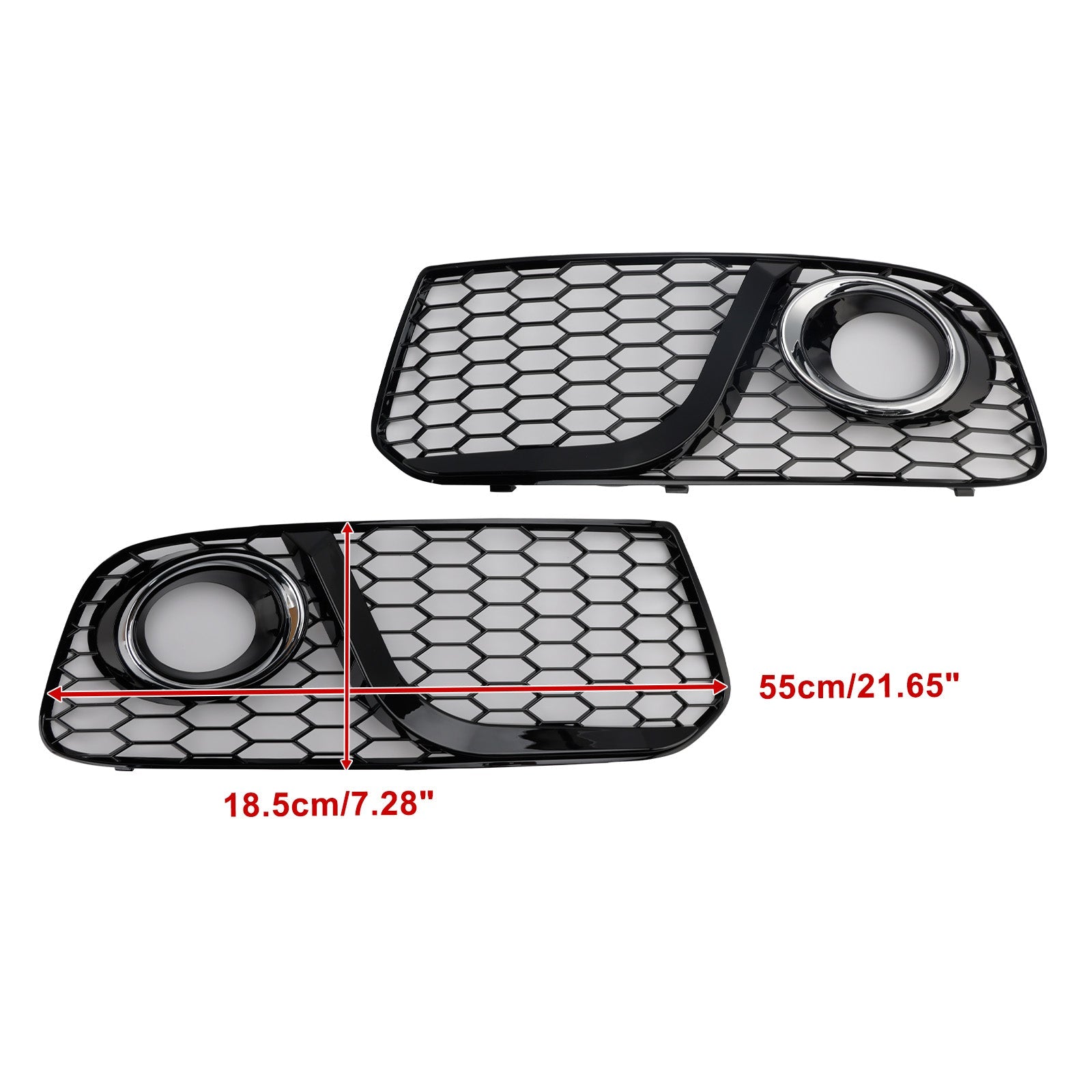 Grille de pare-chocs avant avec feux antibrouillard pour Audi Q5 (2013-2017) - Référence : 8R0807681M