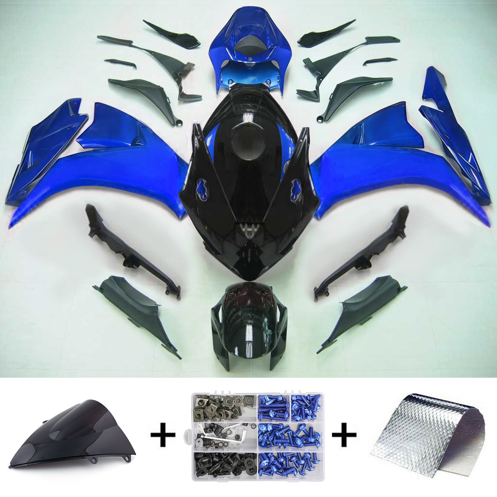 Kit de carénage par injection, carrosserie en plastique ABS pour Honda CBR1000RR 2012-2016