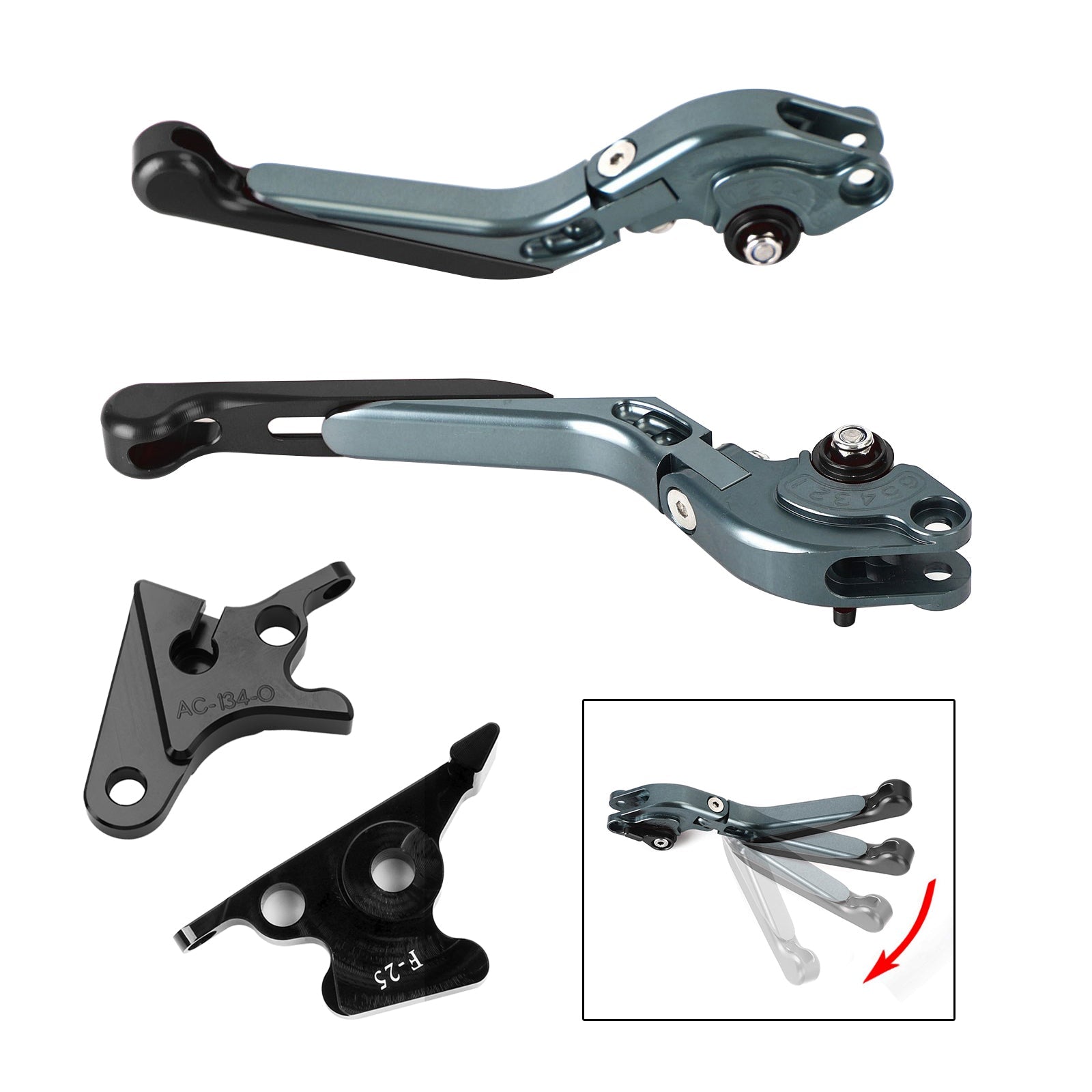 Palanca de freno de embrague ajustable para Honda CB350 Hness GB350 CB350 2021-2023